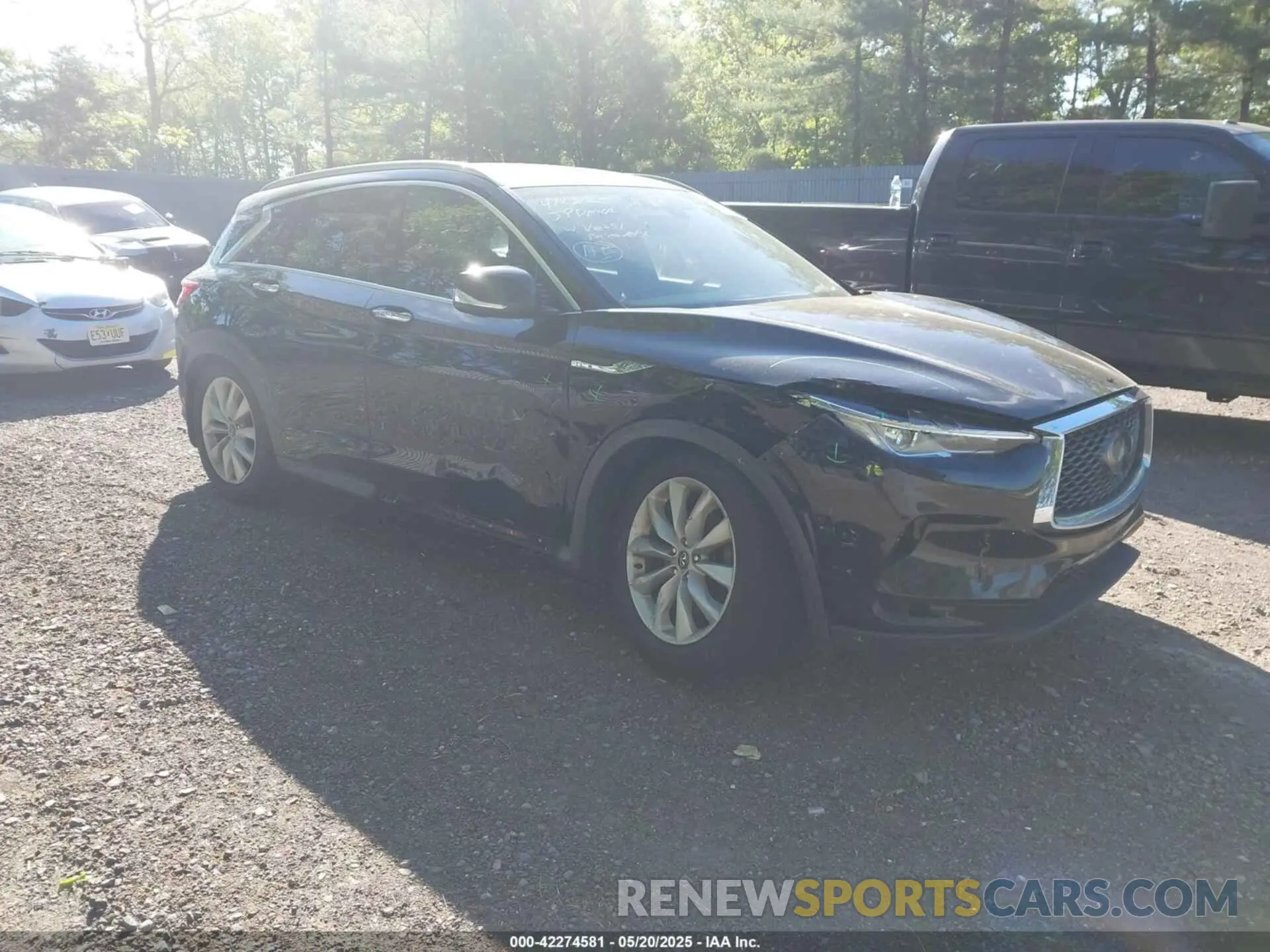 1 fotografías del automóvil dañado 3PCAJ5M32KF123757 INFINITI QX50 2019