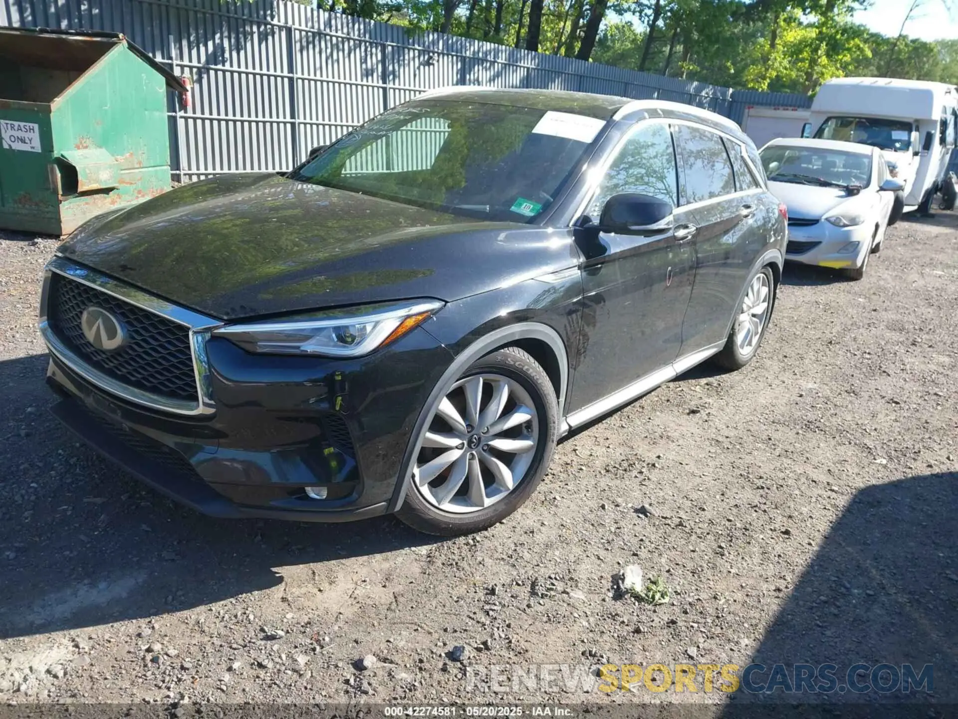 2 fotografías del automóvil dañado 3PCAJ5M32KF123757 INFINITI QX50 2019