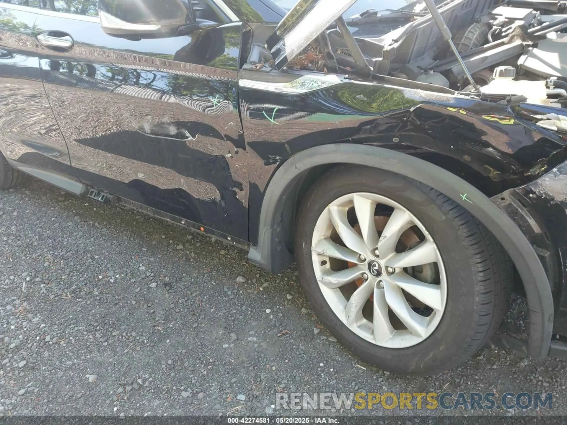 6 fotografías del automóvil dañado 3PCAJ5M32KF123757 INFINITI QX50 2019