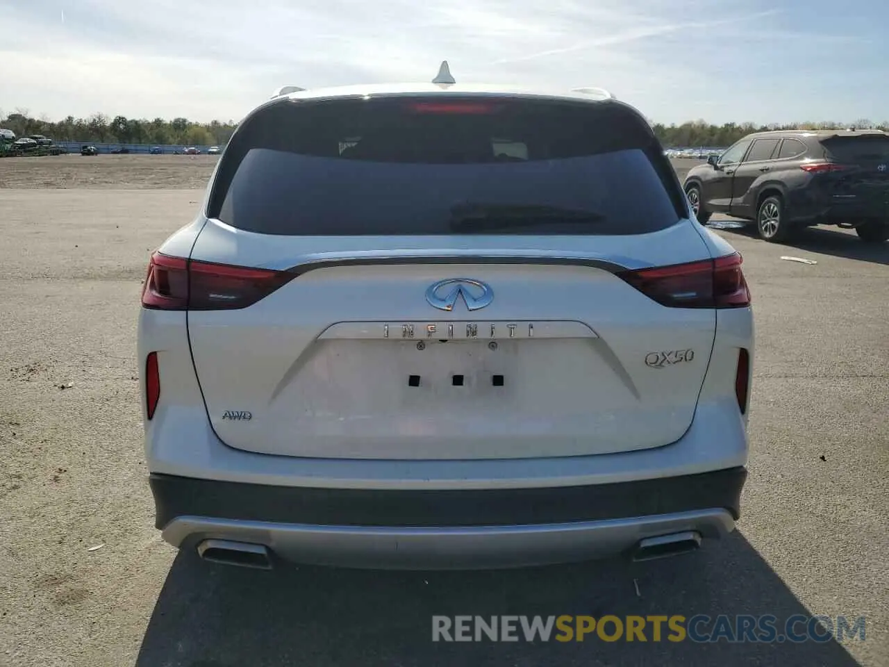 6 fotografías del automóvil dañado 3PCAJ5M32KF126917 INFINITI QX50 2019
