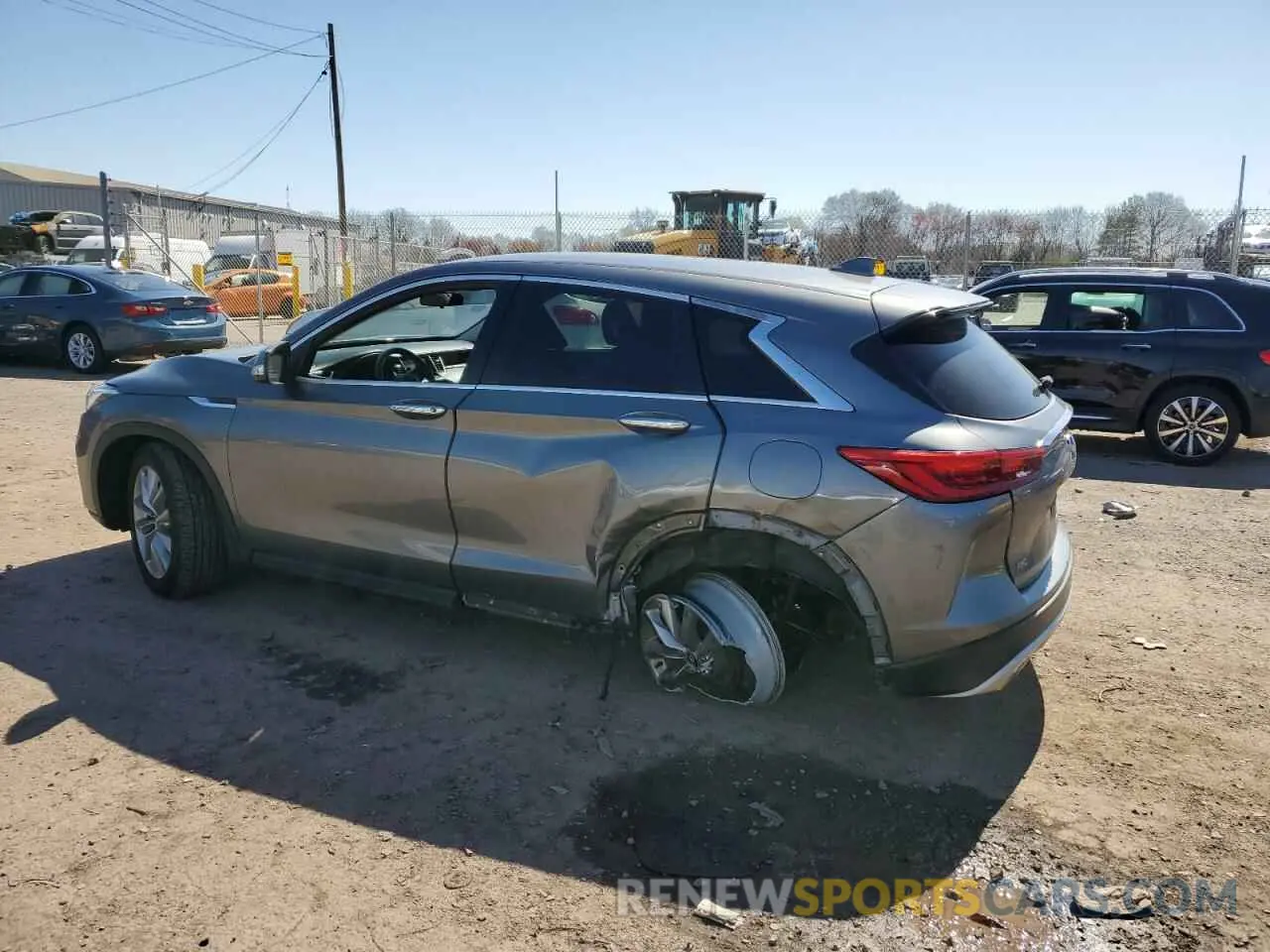 2 fotografías del automóvil dañado 3PCAJ5M32KF132992 INFINITI QX50 2019