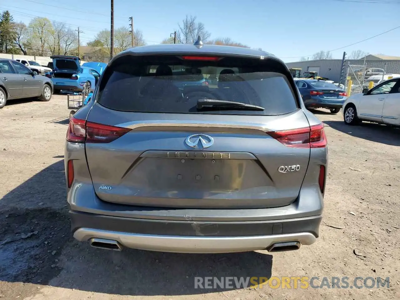 6 fotografías del automóvil dañado 3PCAJ5M32KF132992 INFINITI QX50 2019