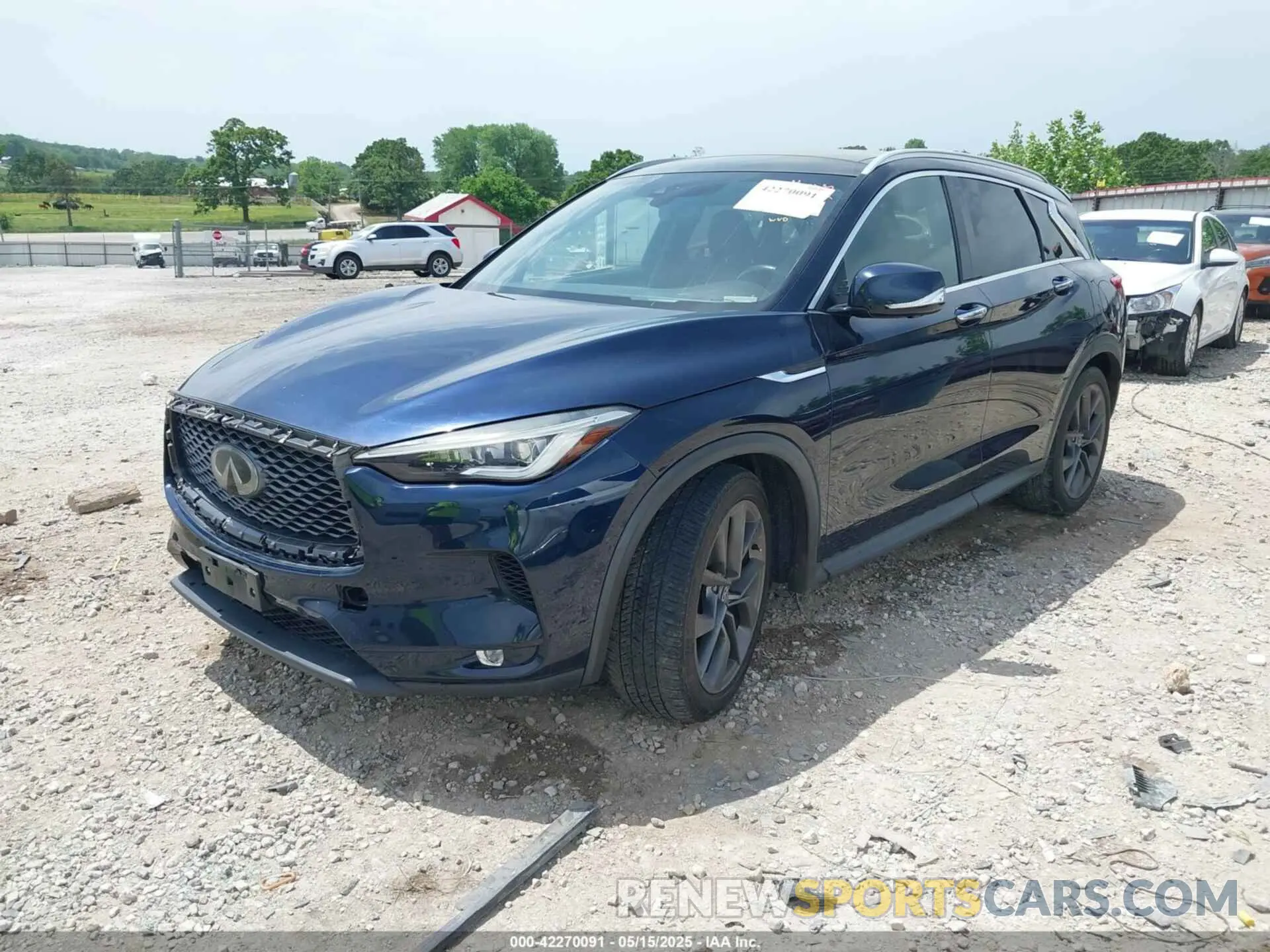 2 fotografías del automóvil dañado 3PCAJ5M35KF100263 INFINITI QX50 2019
