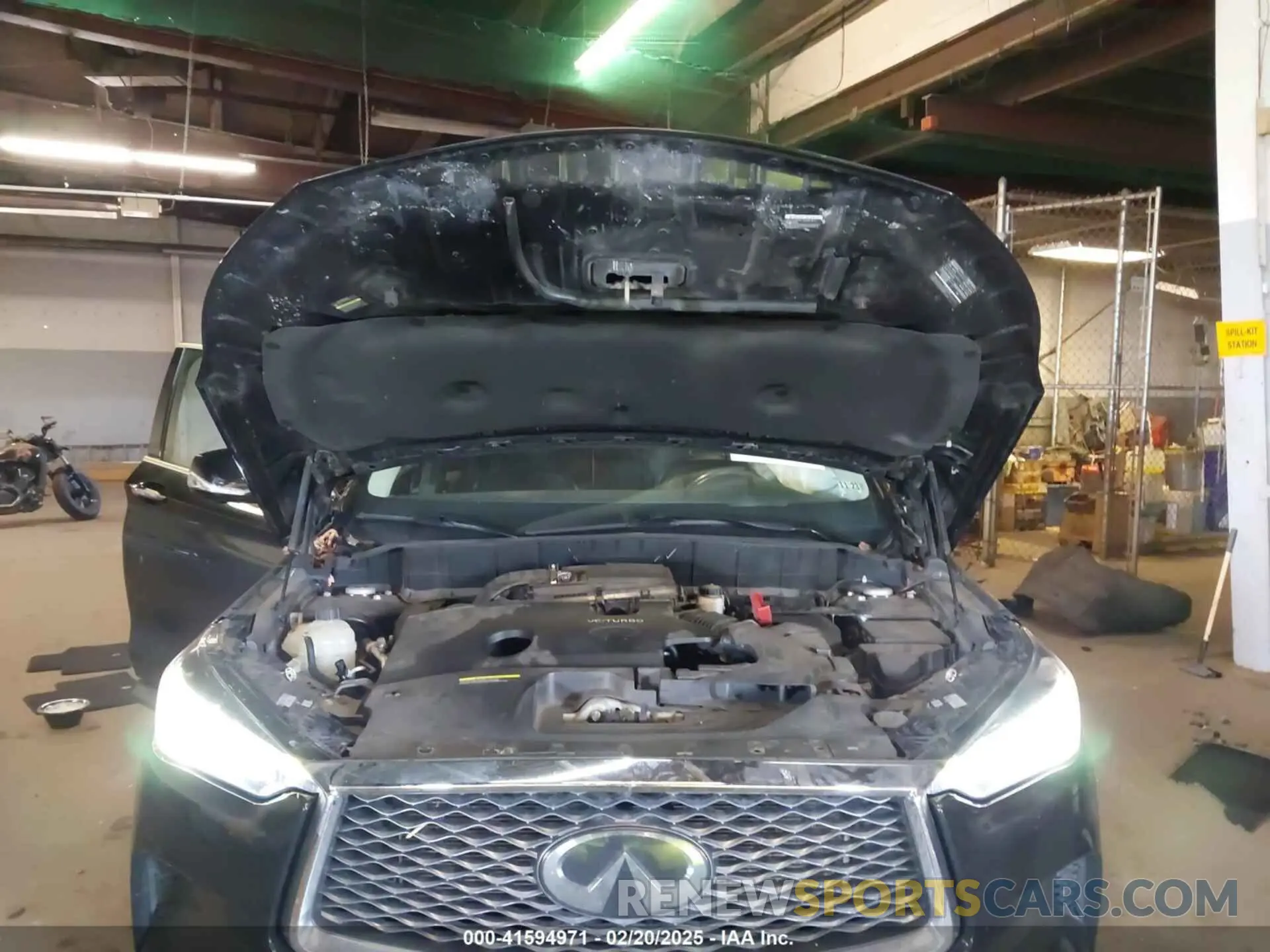 10 fotografías del automóvil dañado 3PCAJ5M36KF106542 INFINITI QX50 2019