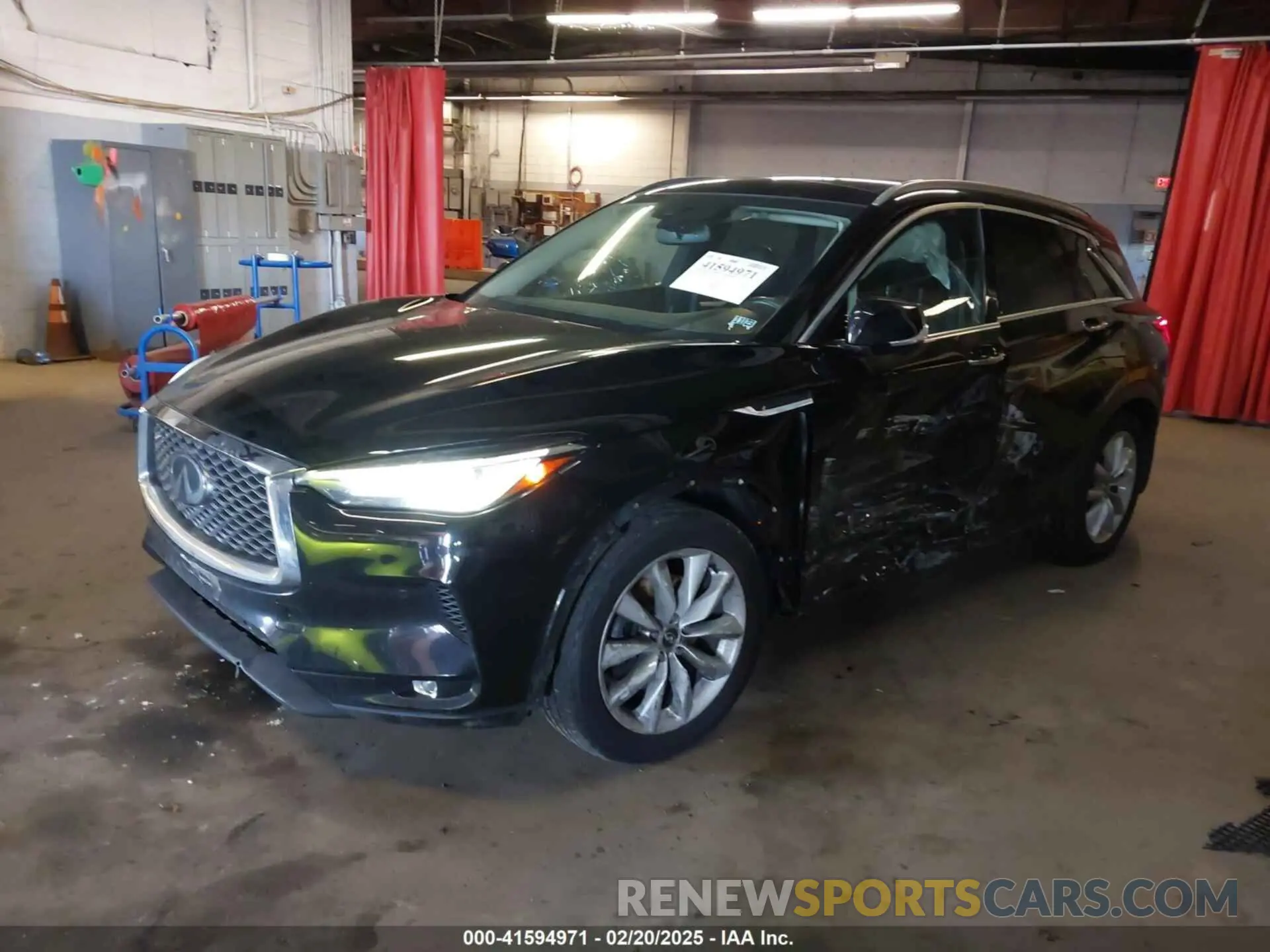 2 fotografías del automóvil dañado 3PCAJ5M36KF106542 INFINITI QX50 2019
