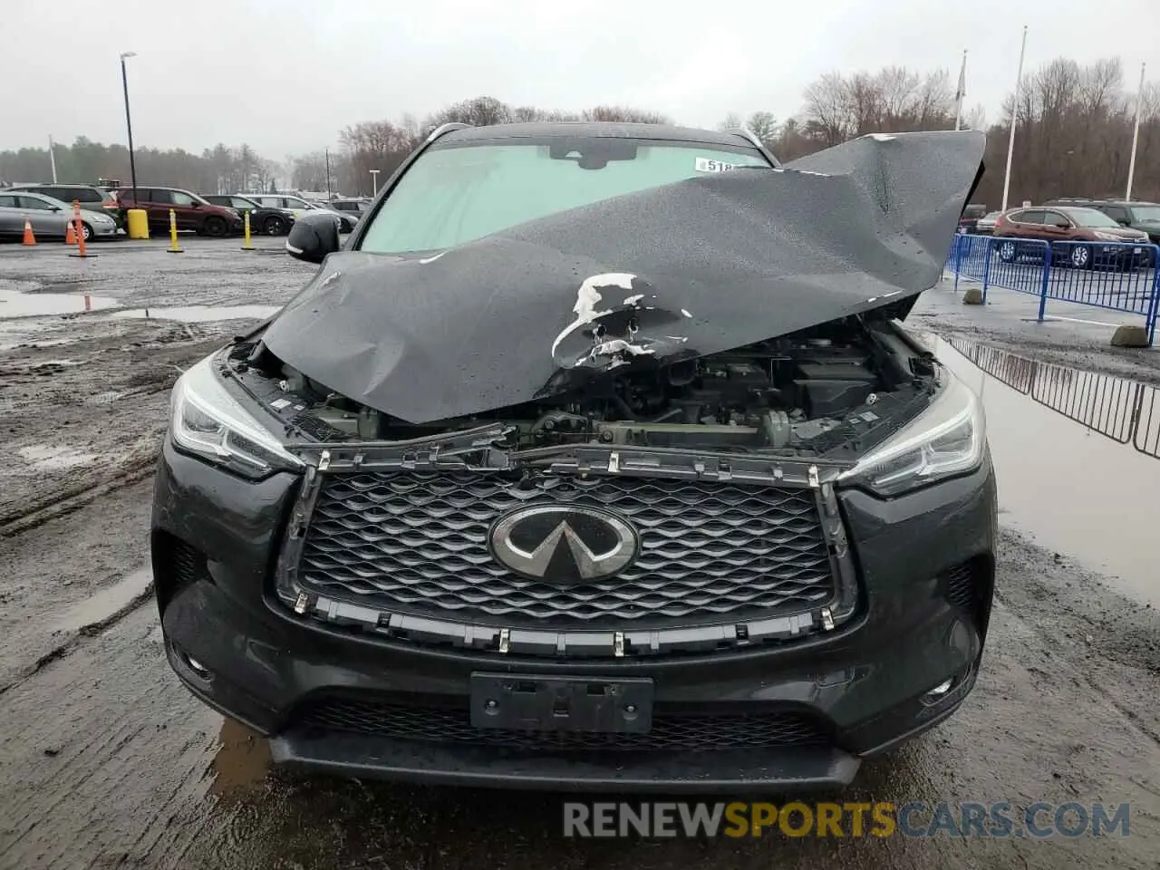 5 fotografías del automóvil dañado 3PCAJ5M37KF118487 INFINITI QX50 2019