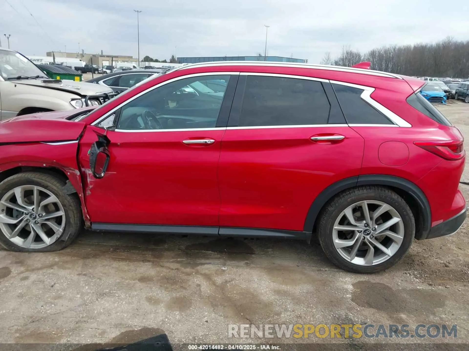 14 fotografías del automóvil dañado 3PCAJ5M37KF130395 INFINITI QX50 2019