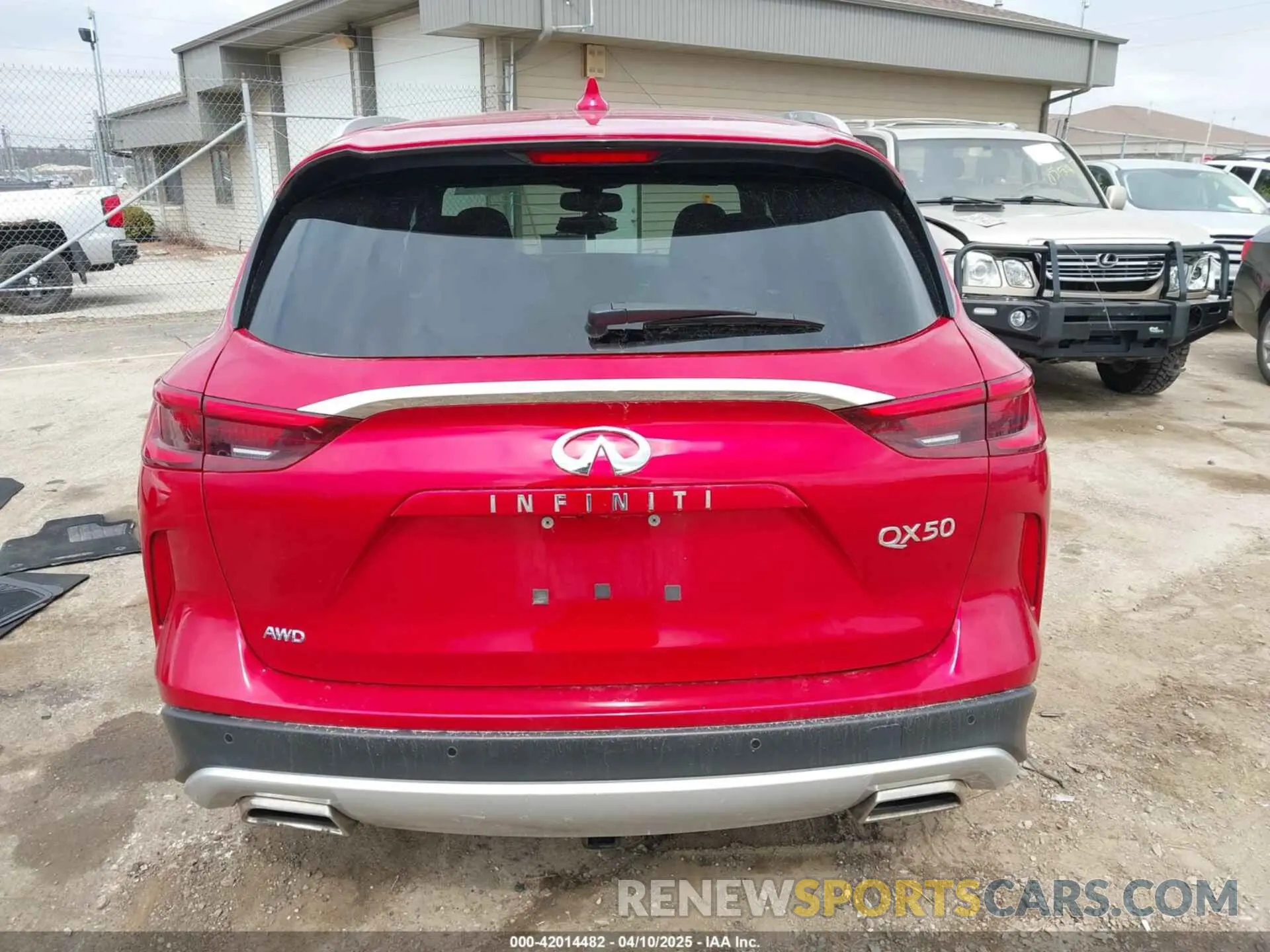 16 fotografías del automóvil dañado 3PCAJ5M37KF130395 INFINITI QX50 2019