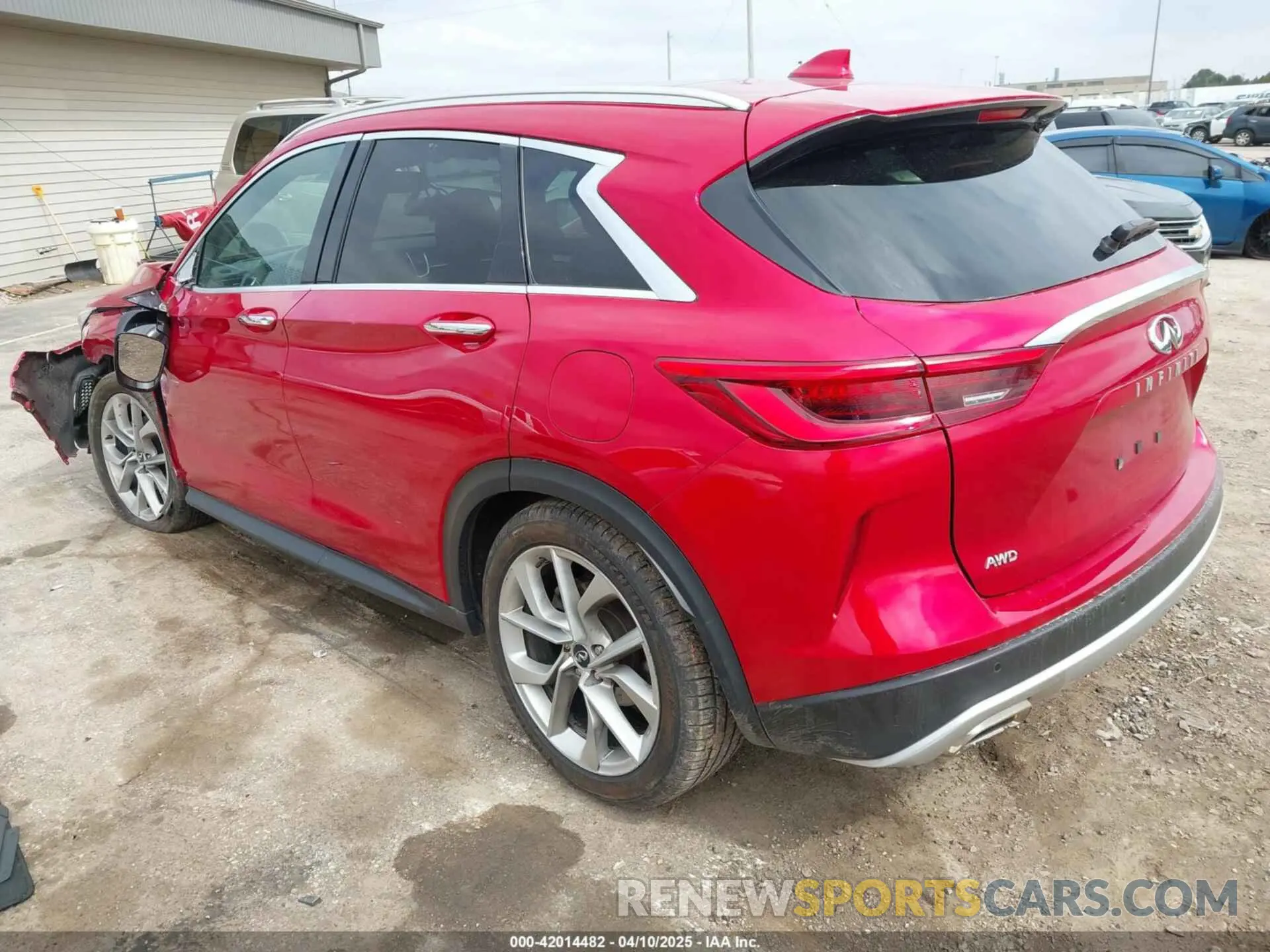 3 fotografías del automóvil dañado 3PCAJ5M37KF130395 INFINITI QX50 2019