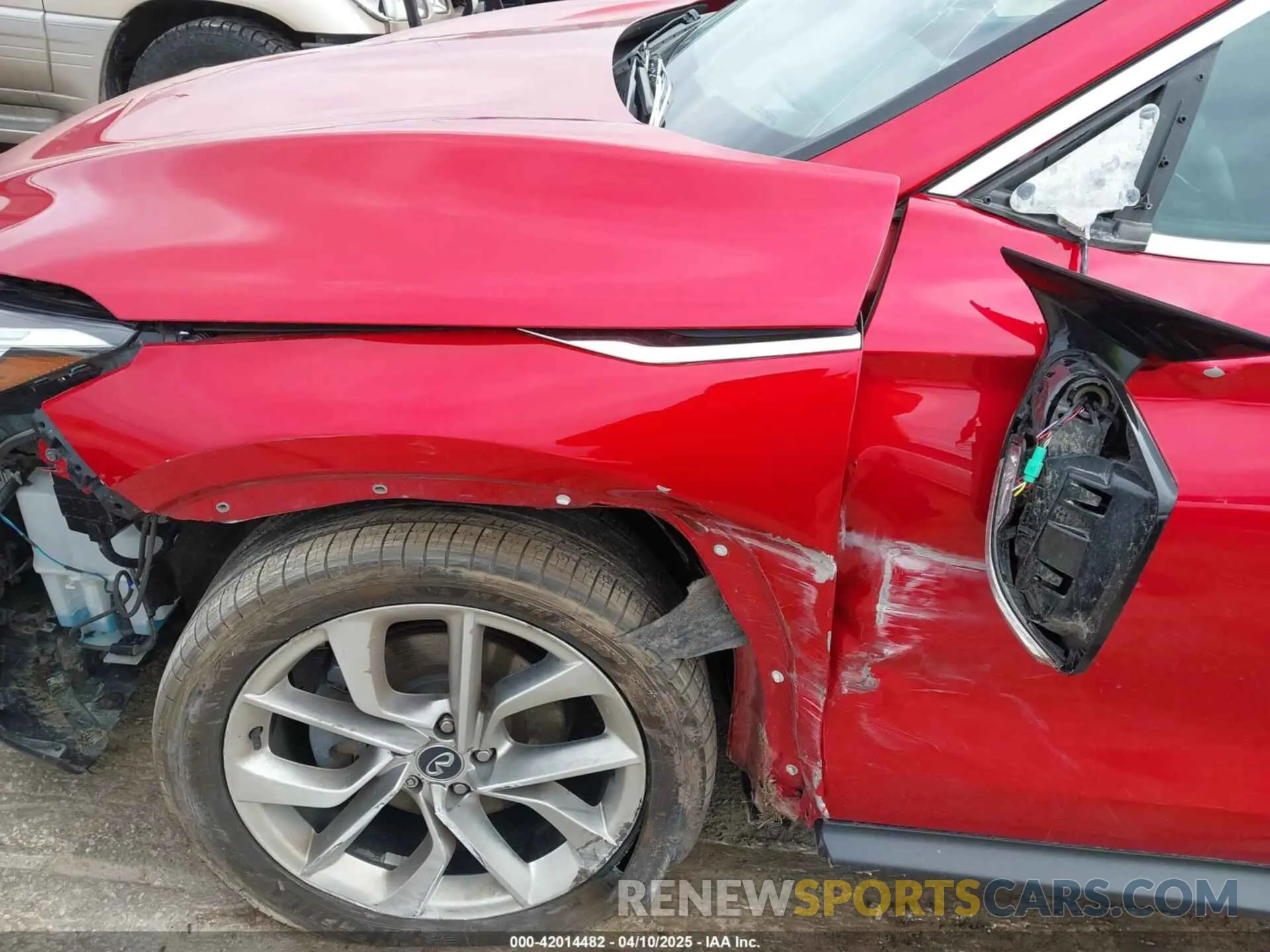 6 fotografías del automóvil dañado 3PCAJ5M37KF130395 INFINITI QX50 2019