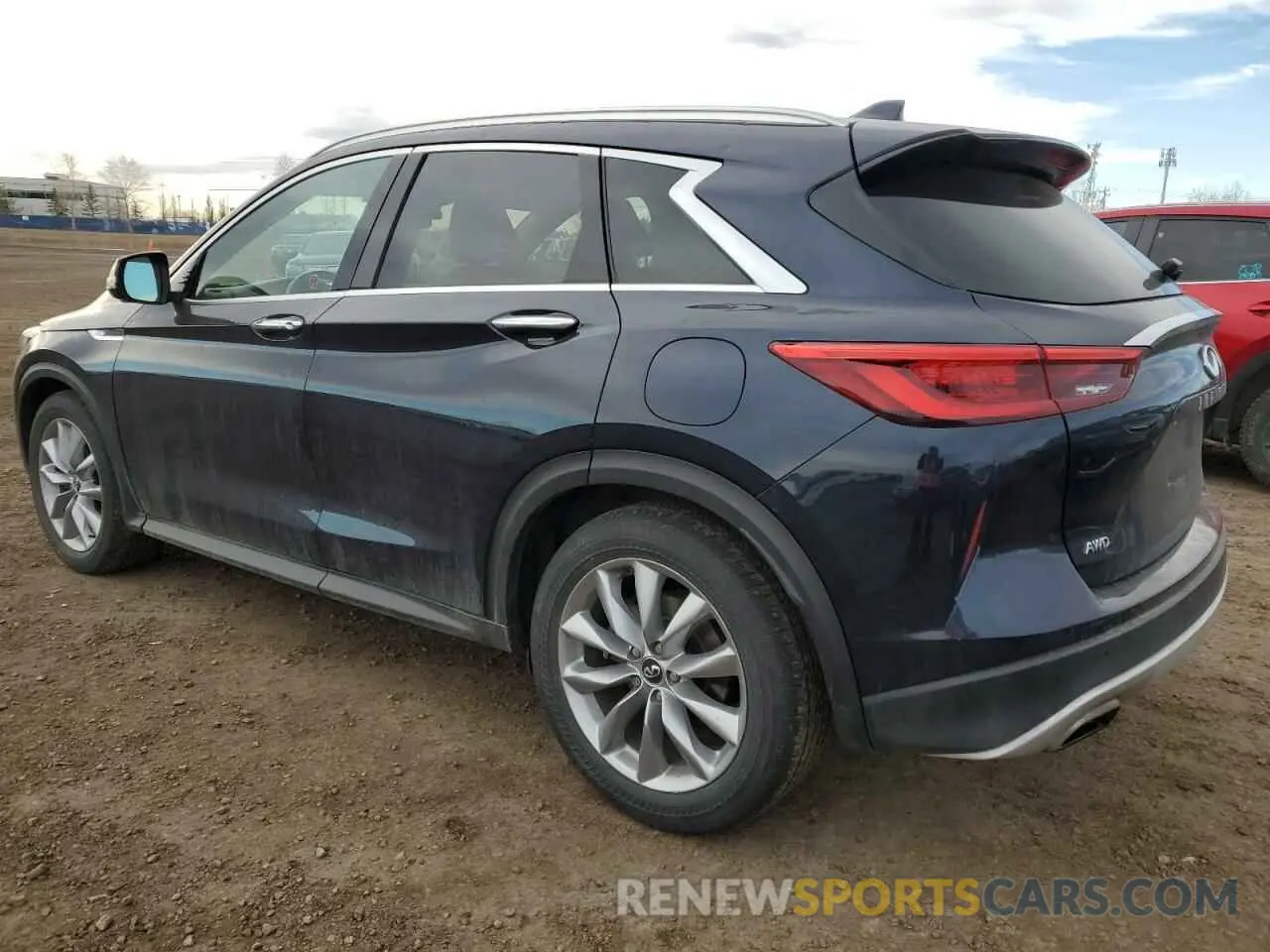 2 fotografías del automóvil dañado 3PCAJ5M37KF141851 INFINITI QX50 2019