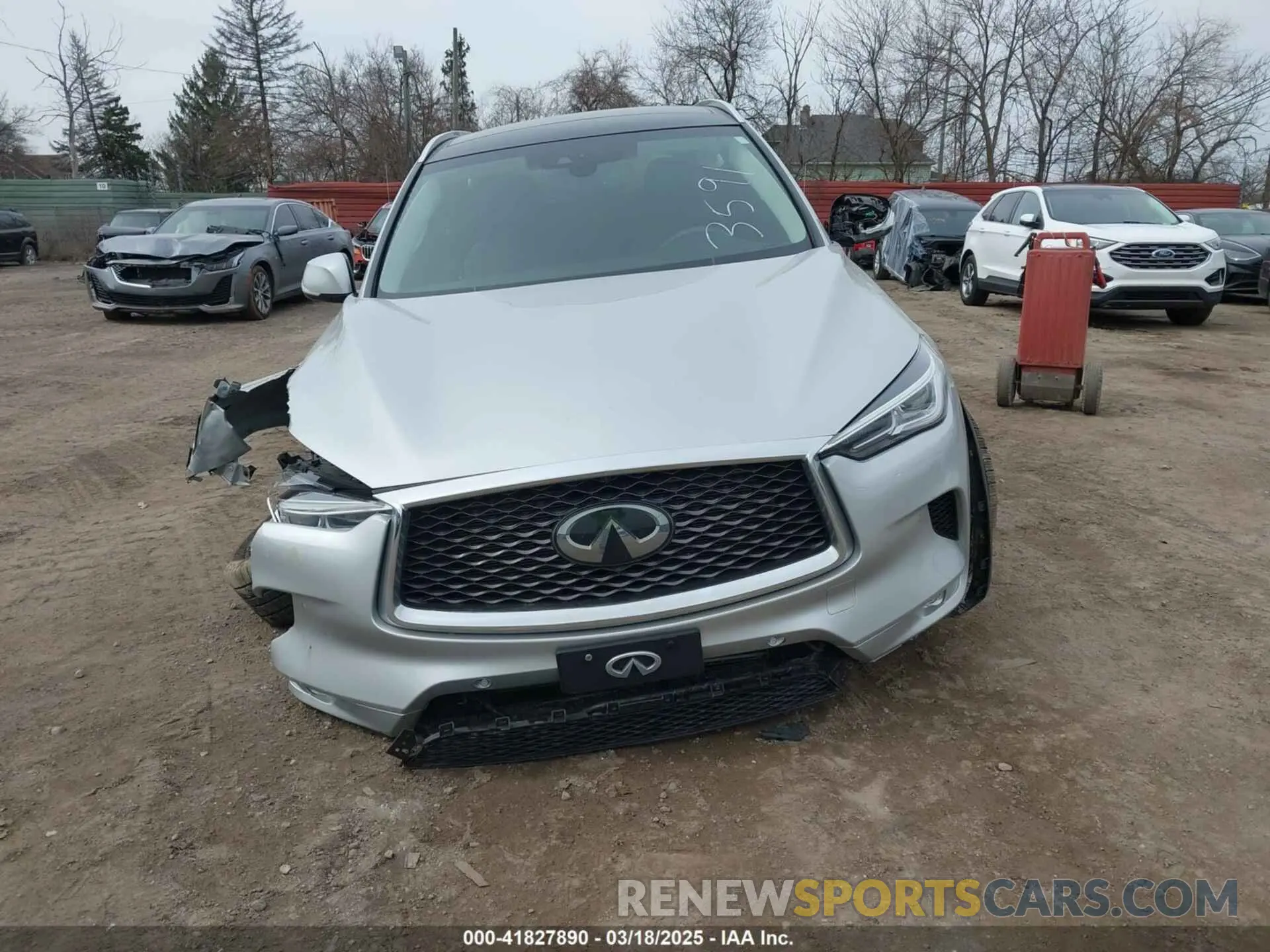 11 fotografías del automóvil dañado 3PCAJ5M37KF143597 INFINITI QX50 2019