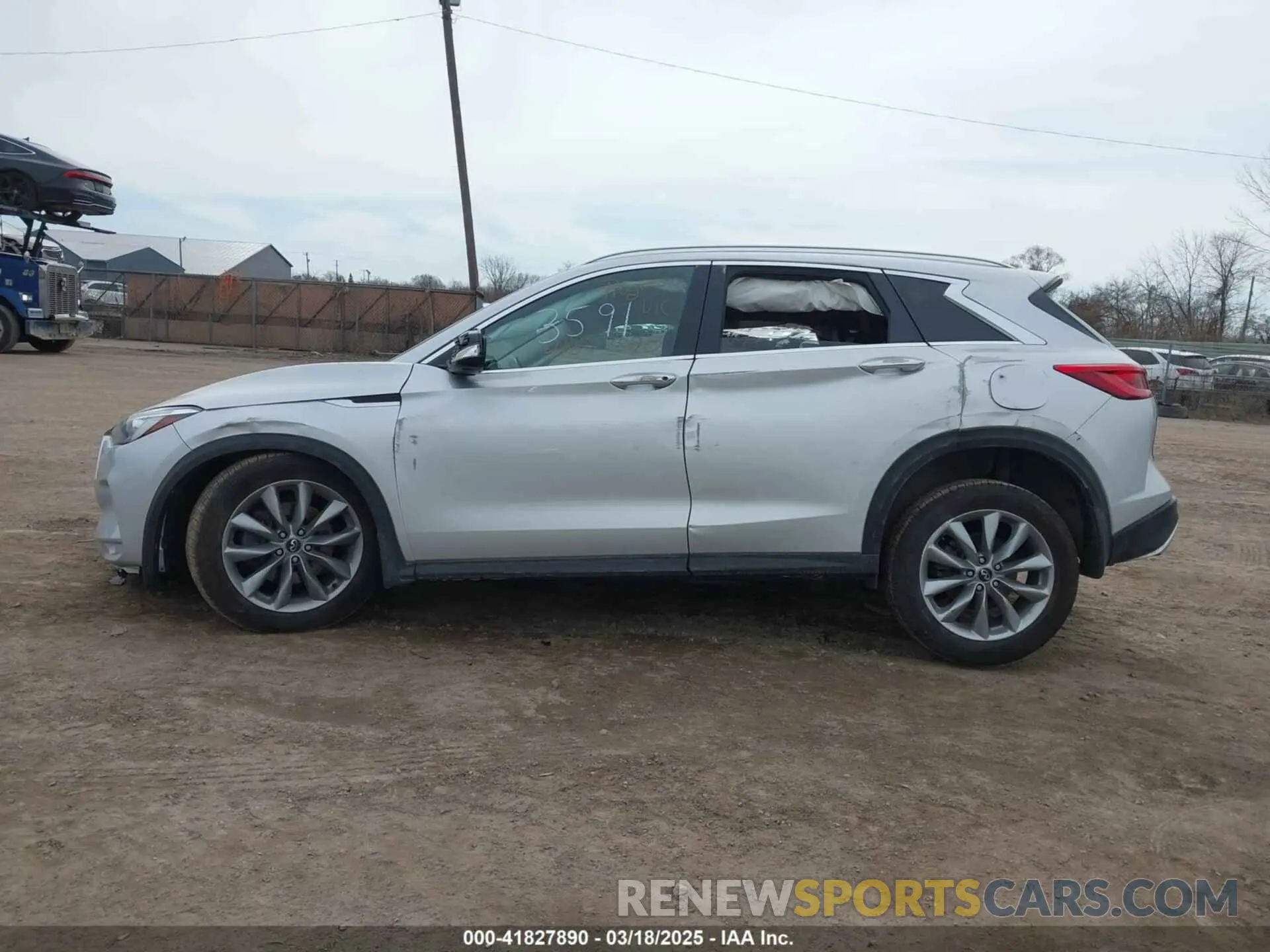 13 fotografías del automóvil dañado 3PCAJ5M37KF143597 INFINITI QX50 2019