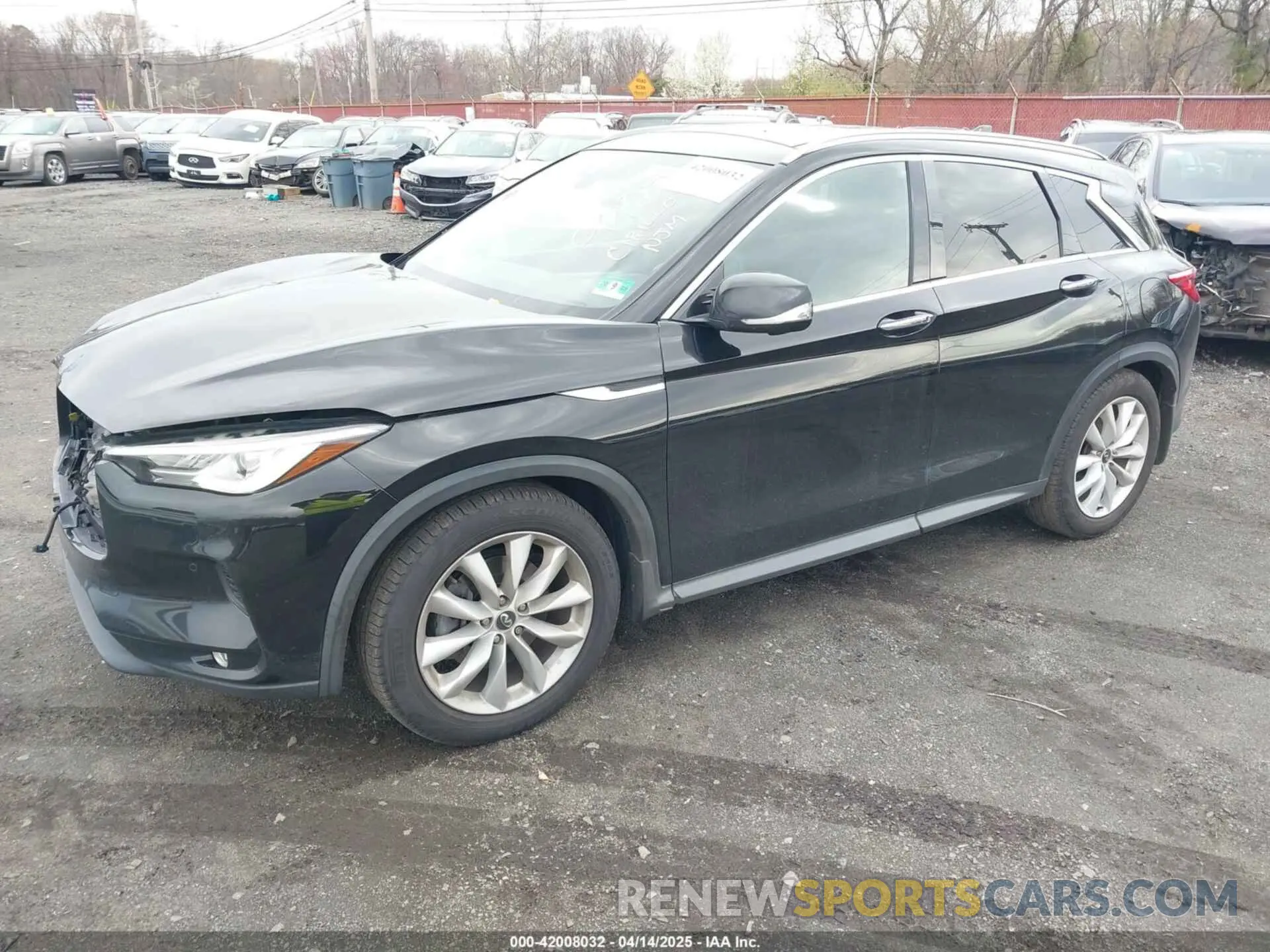 2 fotografías del automóvil dañado 3PCAJ5M38KF116554 INFINITI QX50 2019