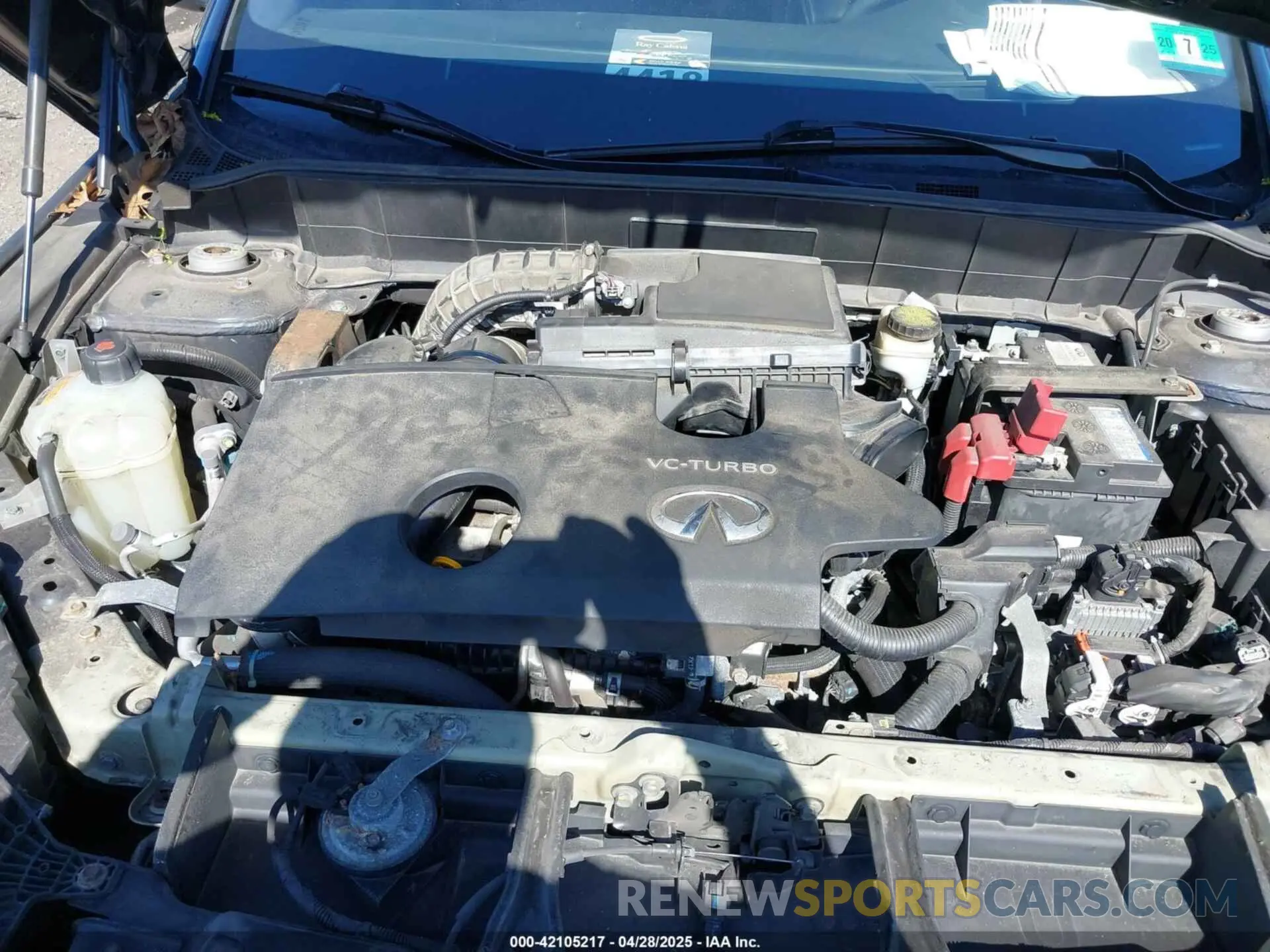 10 fotografías del automóvil dañado 3PCAJ5M3XKF100419 INFINITI QX50 2019