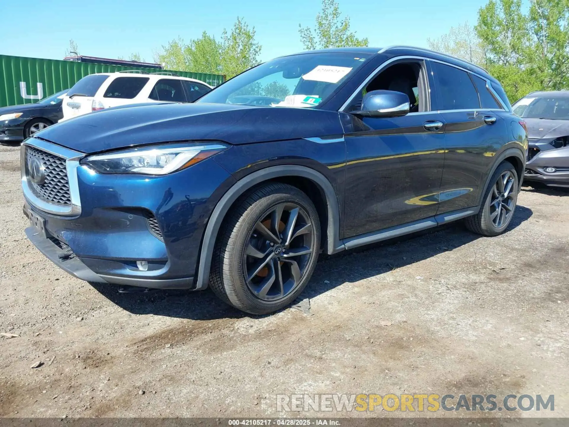2 fotografías del automóvil dañado 3PCAJ5M3XKF100419 INFINITI QX50 2019