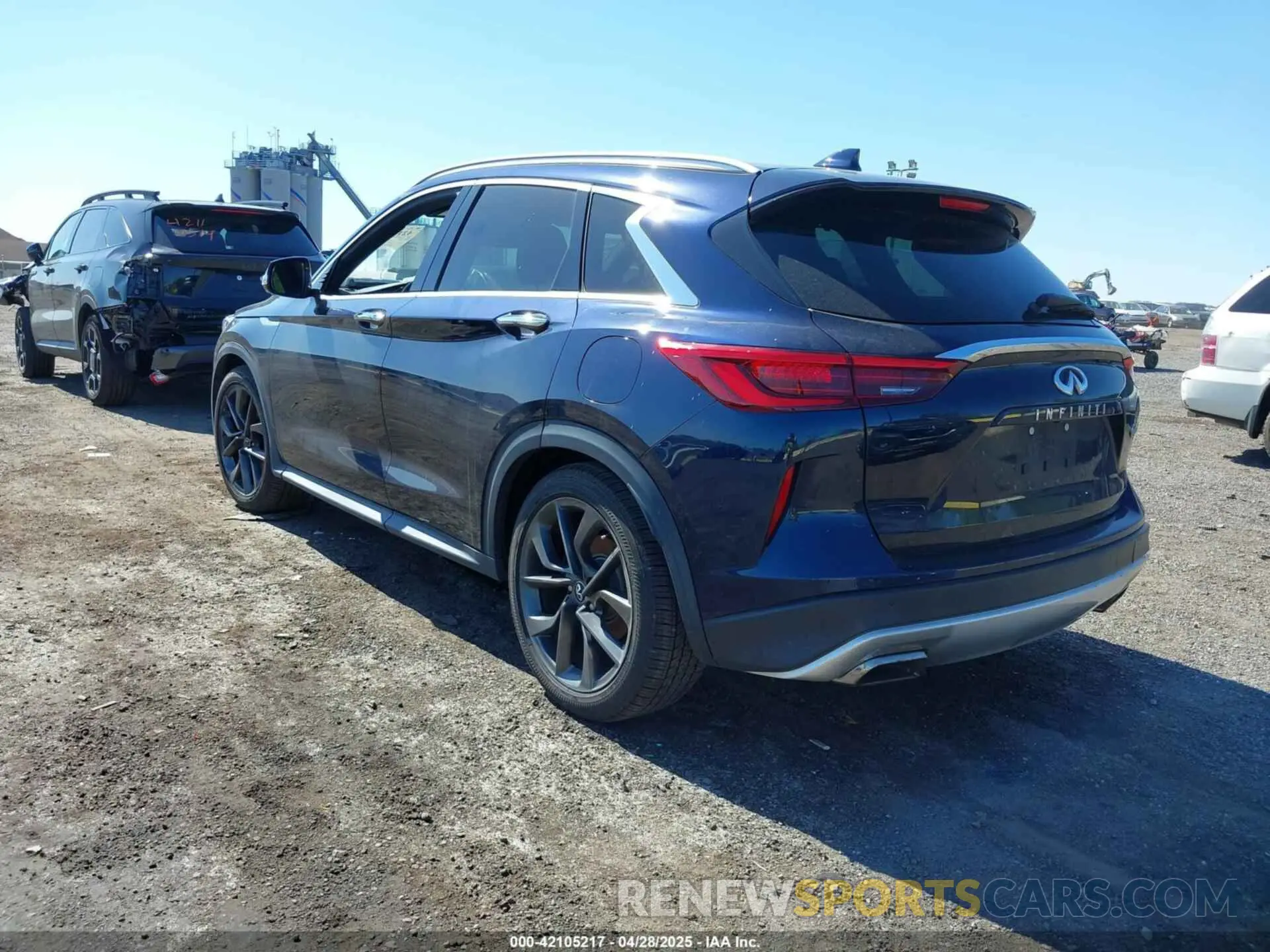 3 fotografías del automóvil dañado 3PCAJ5M3XKF100419 INFINITI QX50 2019