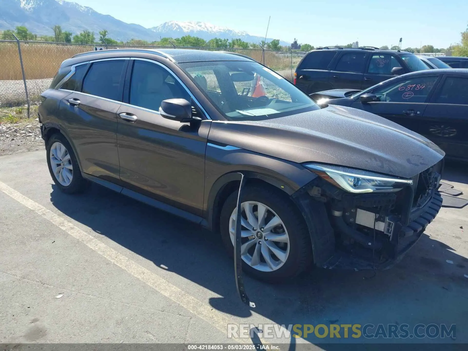 1 fotografías del automóvil dañado 3PCAJ5M3XKF107256 INFINITI QX50 2019