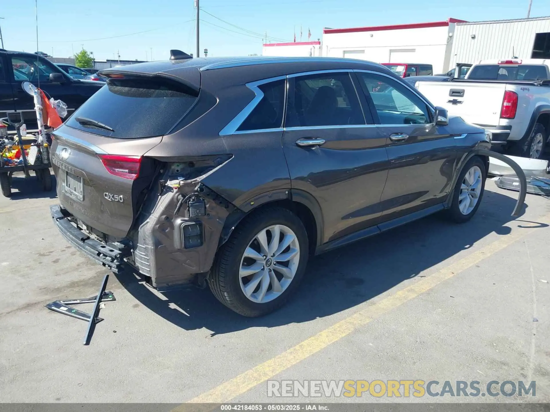4 fotografías del automóvil dañado 3PCAJ5M3XKF107256 INFINITI QX50 2019