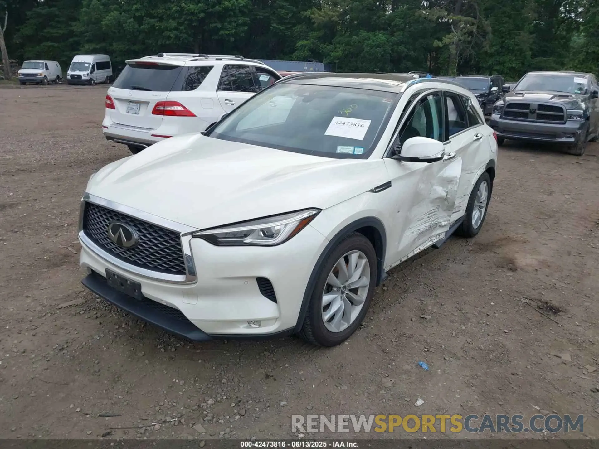 2 fotografías del automóvil dañado 3PCAJ5M3XKF121741 INFINITI QX50 2019
