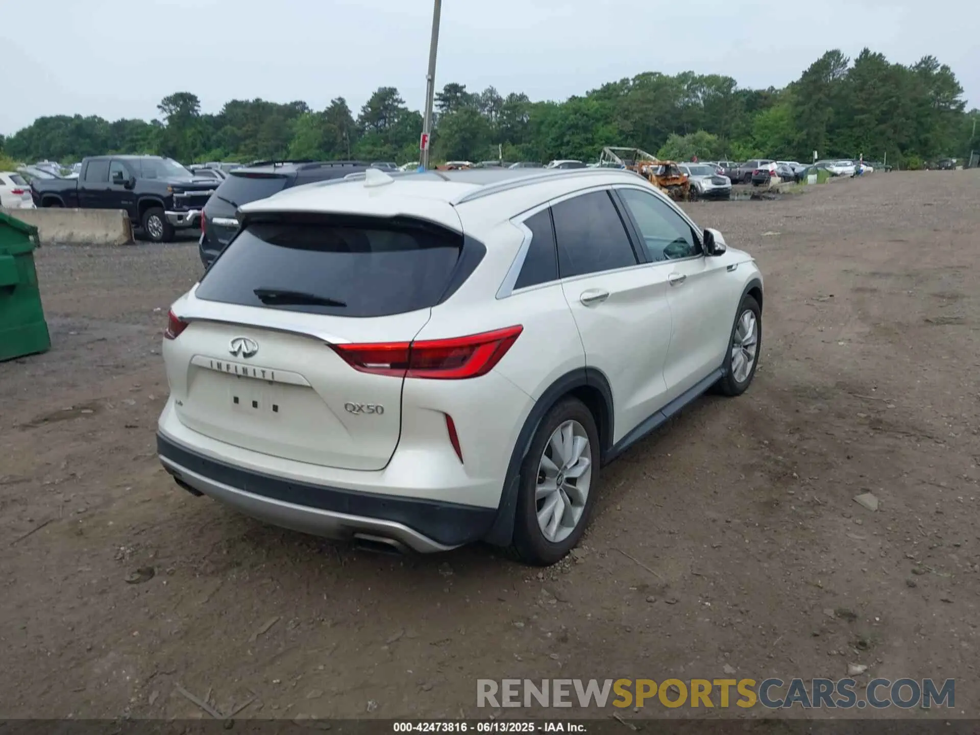 4 fotografías del automóvil dañado 3PCAJ5M3XKF121741 INFINITI QX50 2019