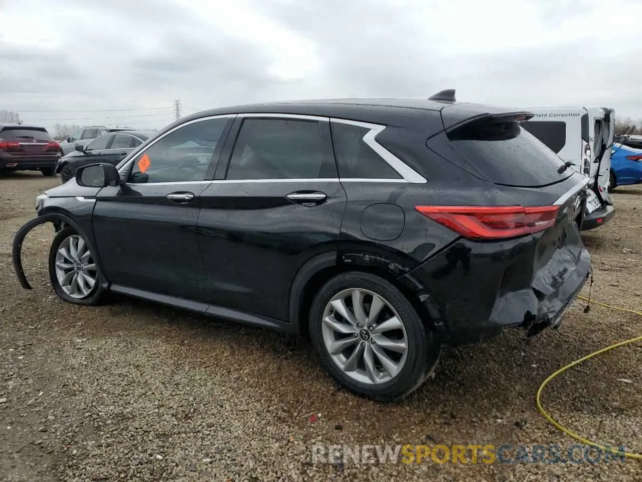 2 fotografías del automóvil dañado 3PCAJ5M10LF114300 INFINITI QX50 2020