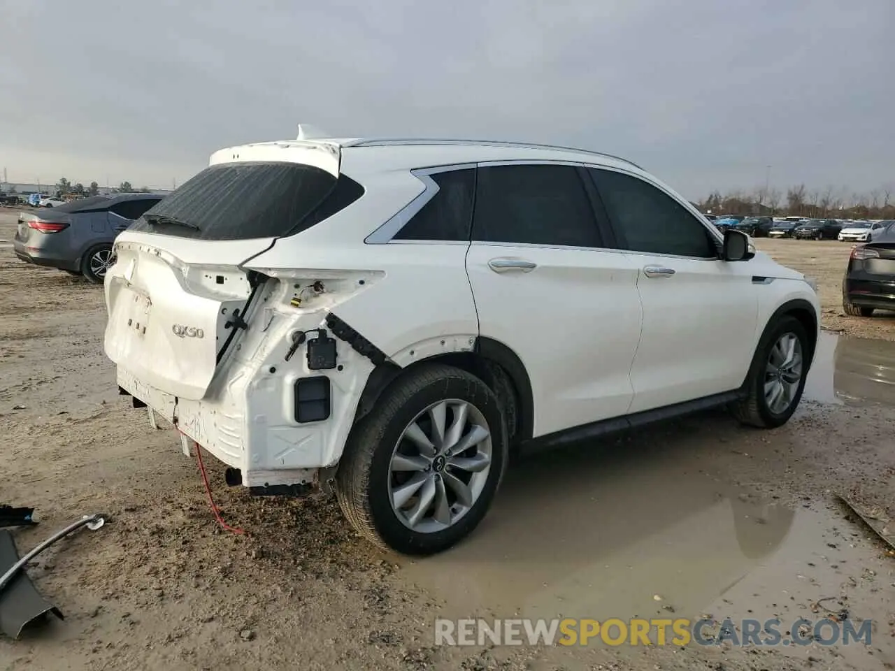 3 fotografías del automóvil dañado 3PCAJ5M12LF102665 INFINITI QX50 2020
