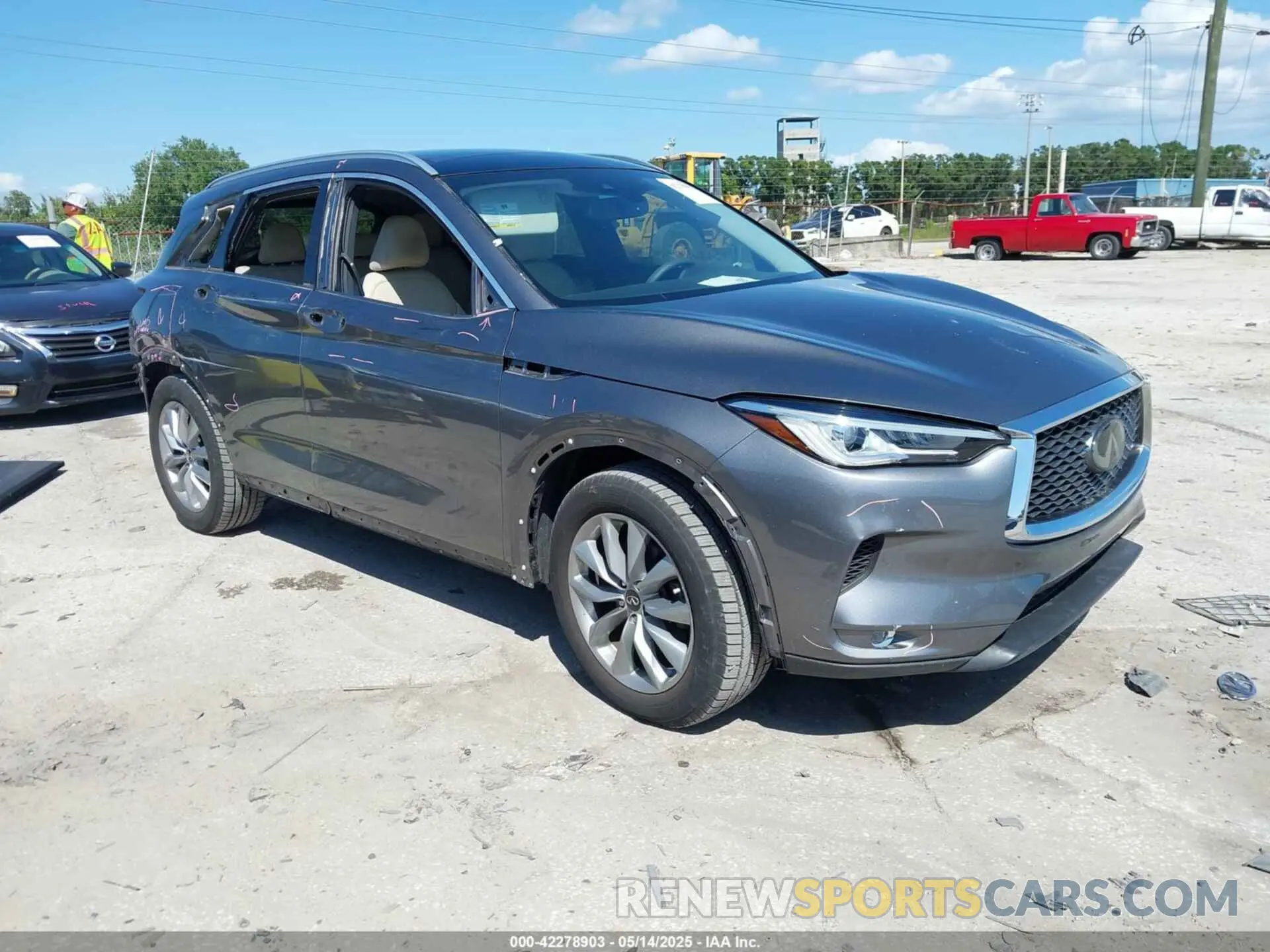 1 fotografías del automóvil dañado 3PCAJ5M13LF103064 INFINITI QX50 2020
