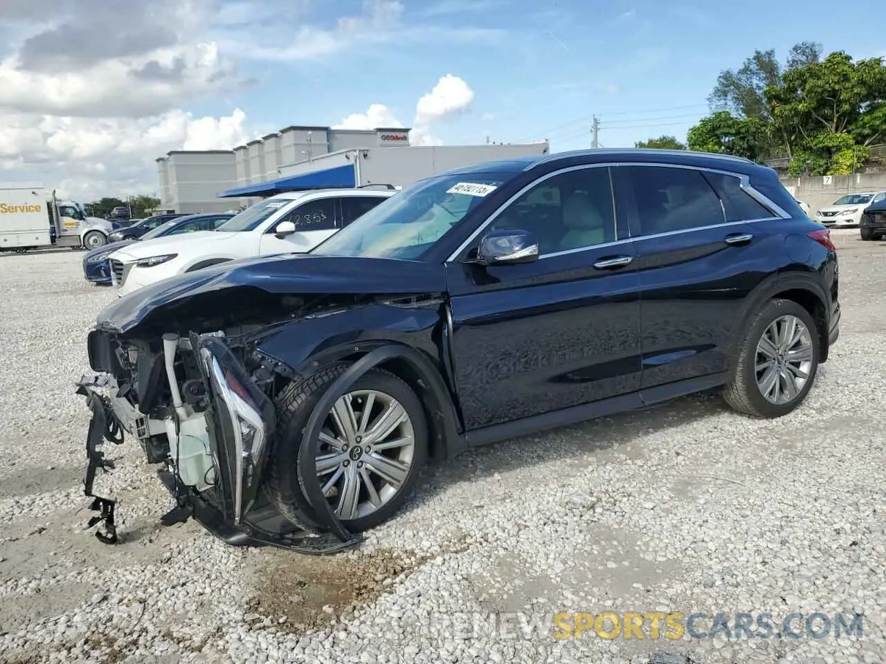 1 fotografías del automóvil dañado 3PCAJ5M14LF119130 INFINITI QX50 2020