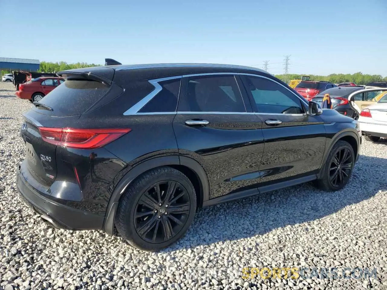 3 fotografías del automóvil dañado 3PCAJ5M14LF119144 INFINITI QX50 2020