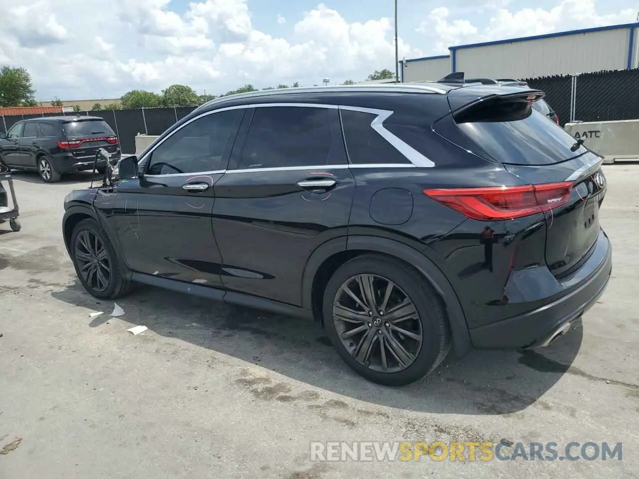 2 fotografías del automóvil dañado 3PCAJ5M15LF110663 INFINITI QX50 2020