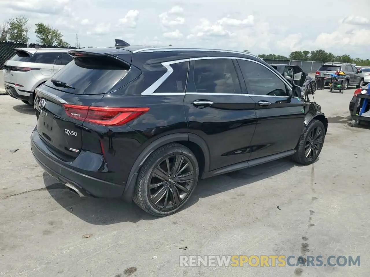 3 fotografías del automóvil dañado 3PCAJ5M15LF110663 INFINITI QX50 2020