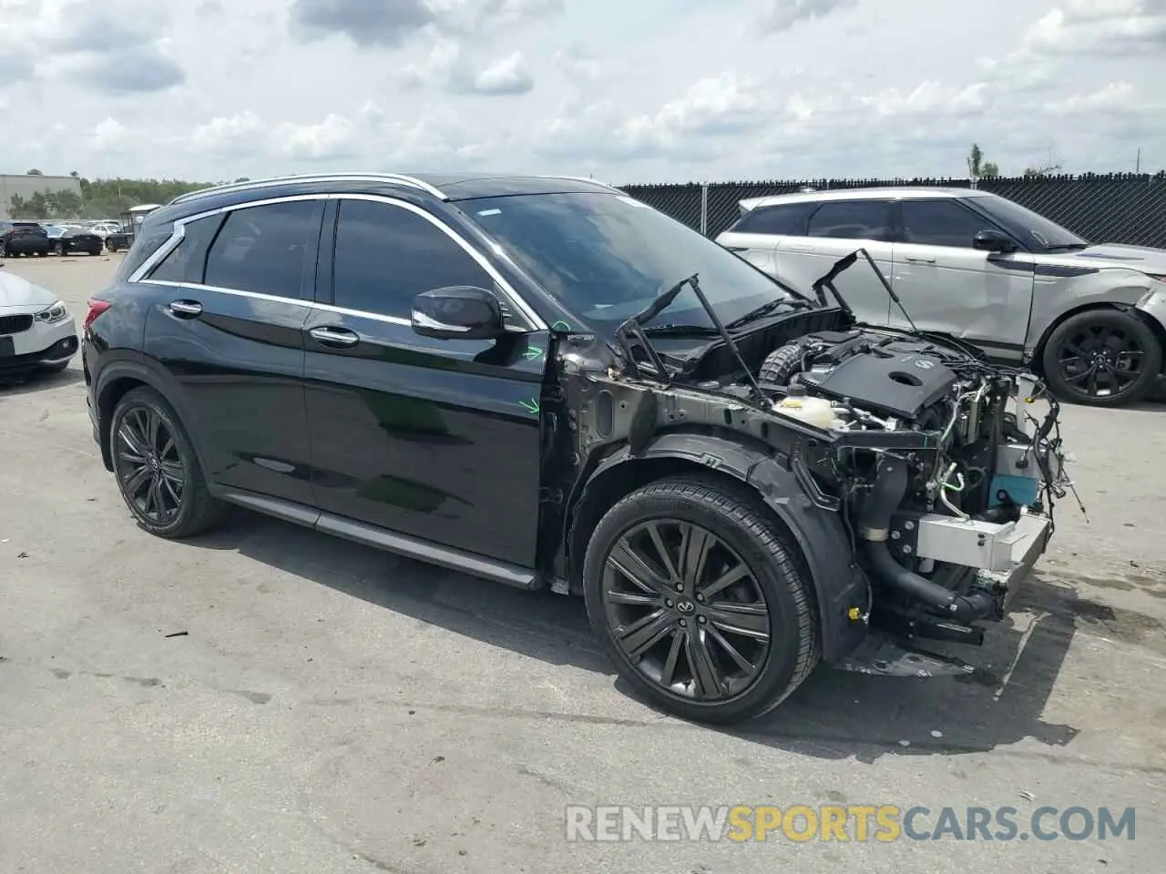 4 fotografías del automóvil dañado 3PCAJ5M15LF110663 INFINITI QX50 2020