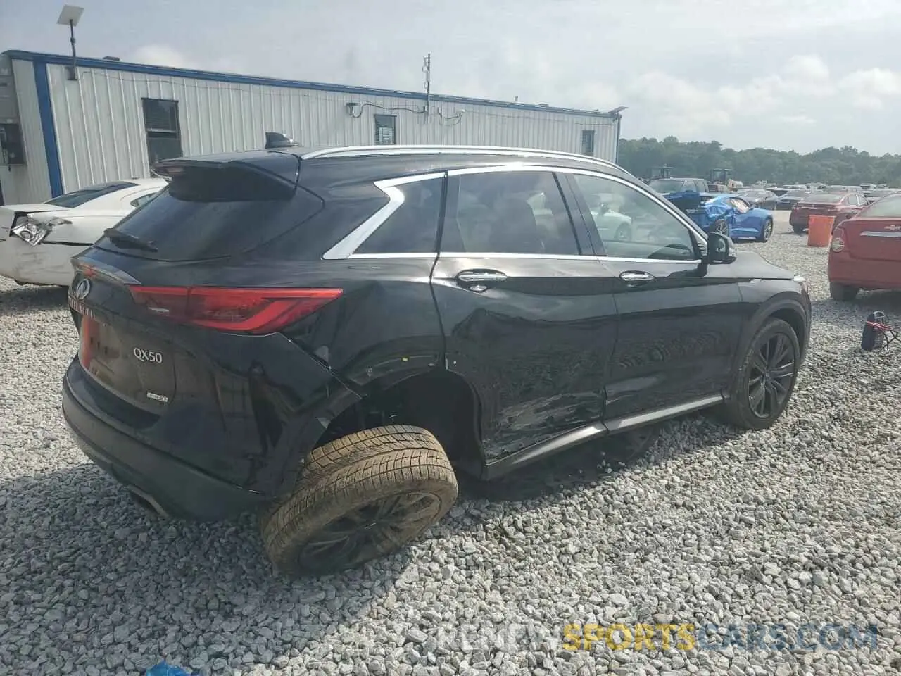 3 fotografías del automóvil dañado 3PCAJ5M17LF115024 INFINITI QX50 2020