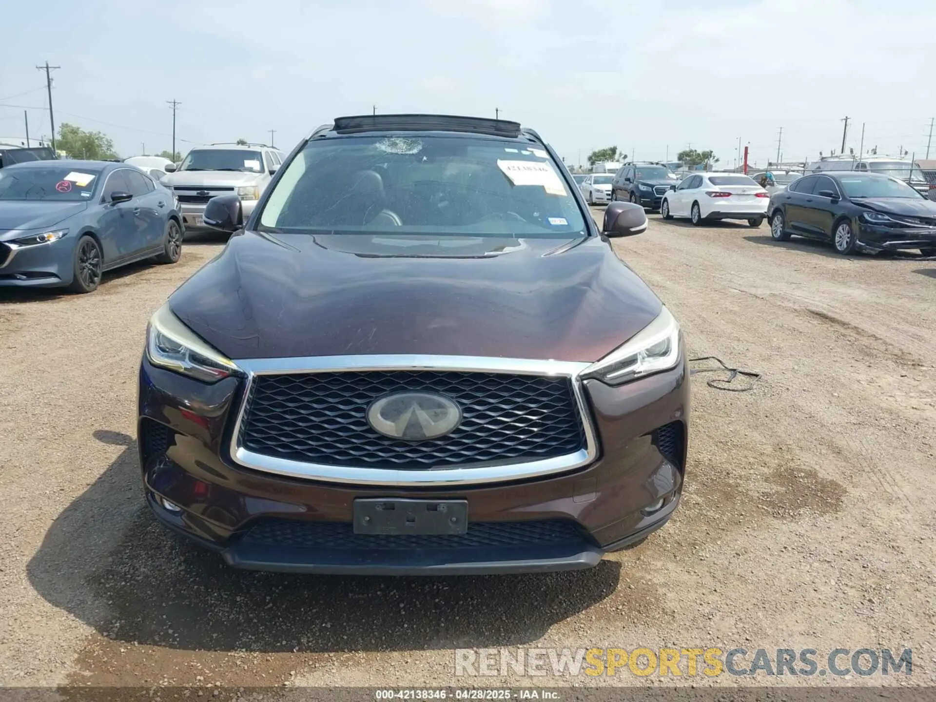 12 fotografías del automóvil dañado 3PCAJ5M18LF100693 INFINITI QX50 2020