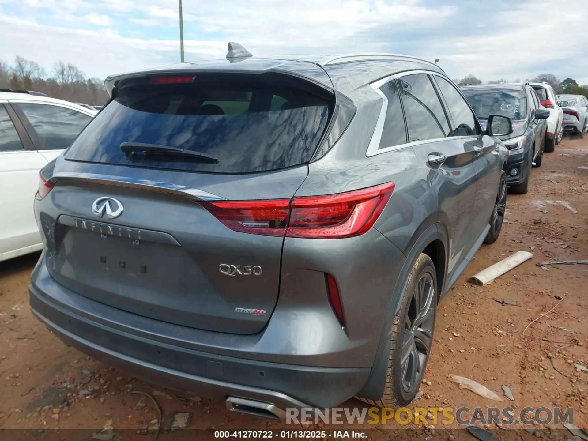 4 fotografías del automóvil dañado 3PCAJ5M18LF108423 INFINITI QX50 2020