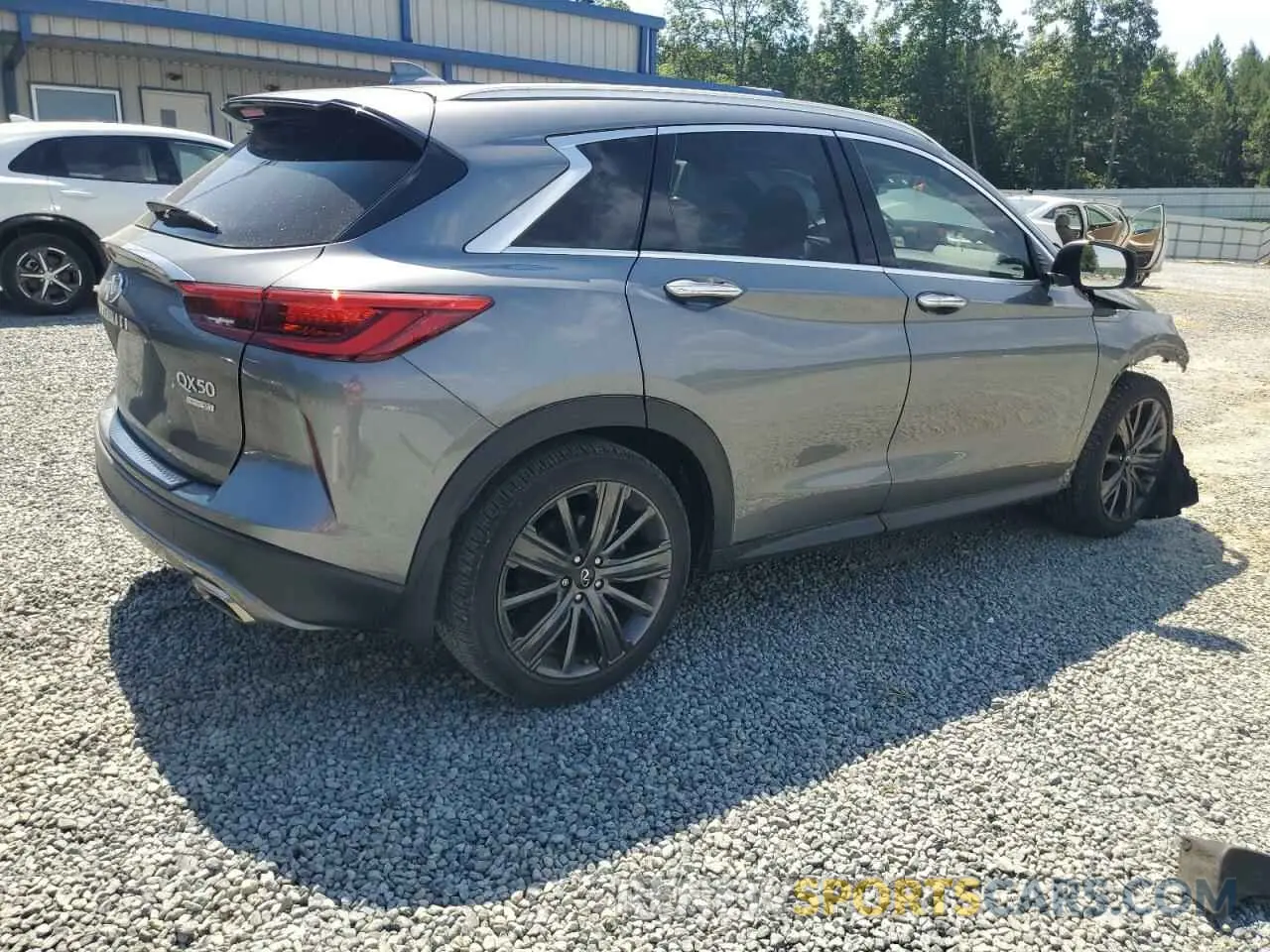 3 fotografías del automóvil dañado 3PCAJ5M19LF109242 INFINITI QX50 2020