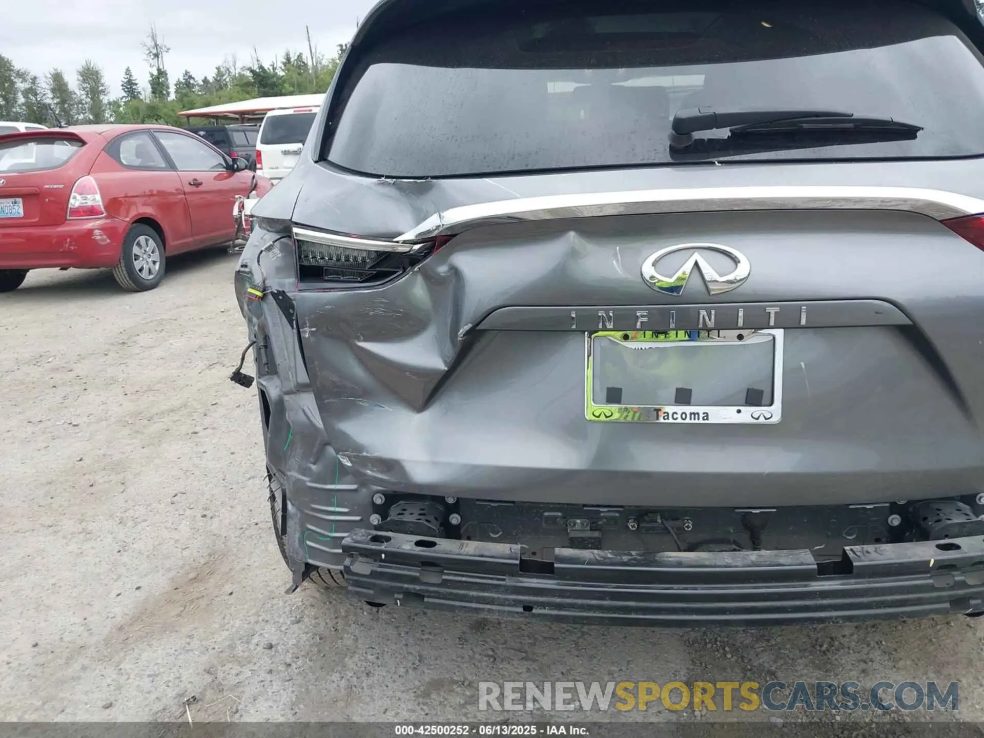 6 fotografías del automóvil dañado 3PCAJ5M1XLF117060 INFINITI QX50 2020