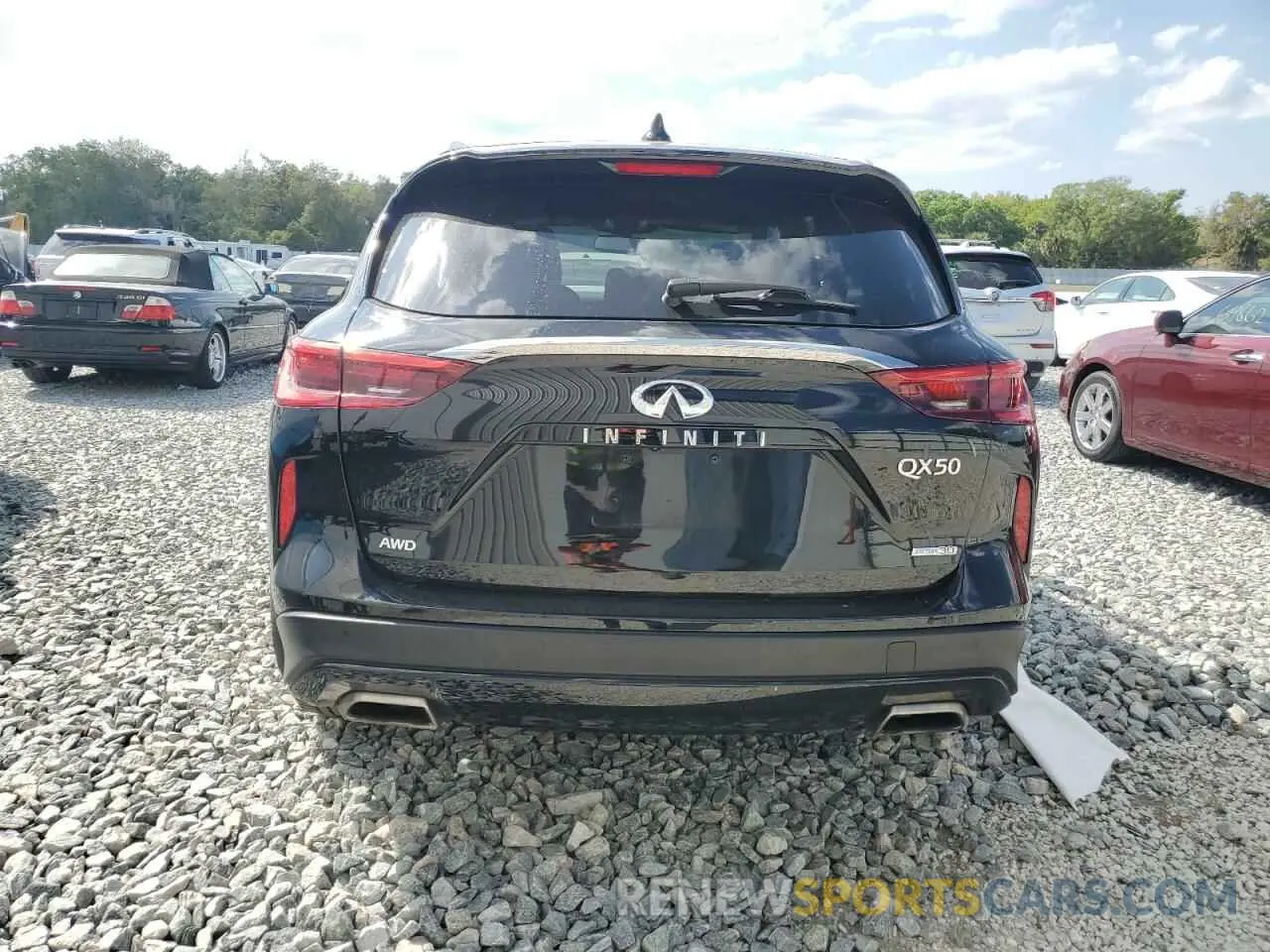 6 fotografías del automóvil dañado 3PCAJ5M32LF108032 INFINITI QX50 2020