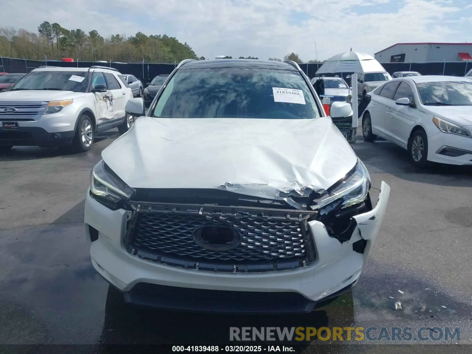 12 fotografías del automóvil dañado 3PCAJ5M36LF111211 INFINITI QX50 2020