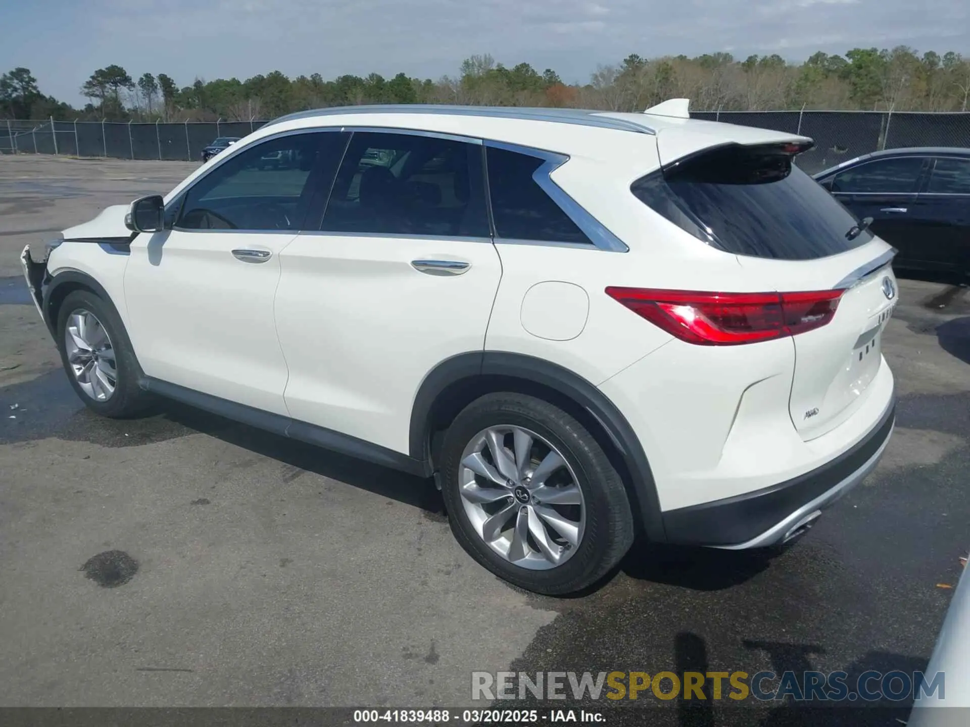 3 fotografías del automóvil dañado 3PCAJ5M36LF111211 INFINITI QX50 2020