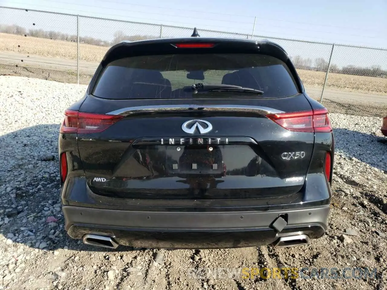 6 fotografías del automóvil dañado 3PCAJ5M36LF111922 INFINITI QX50 2020