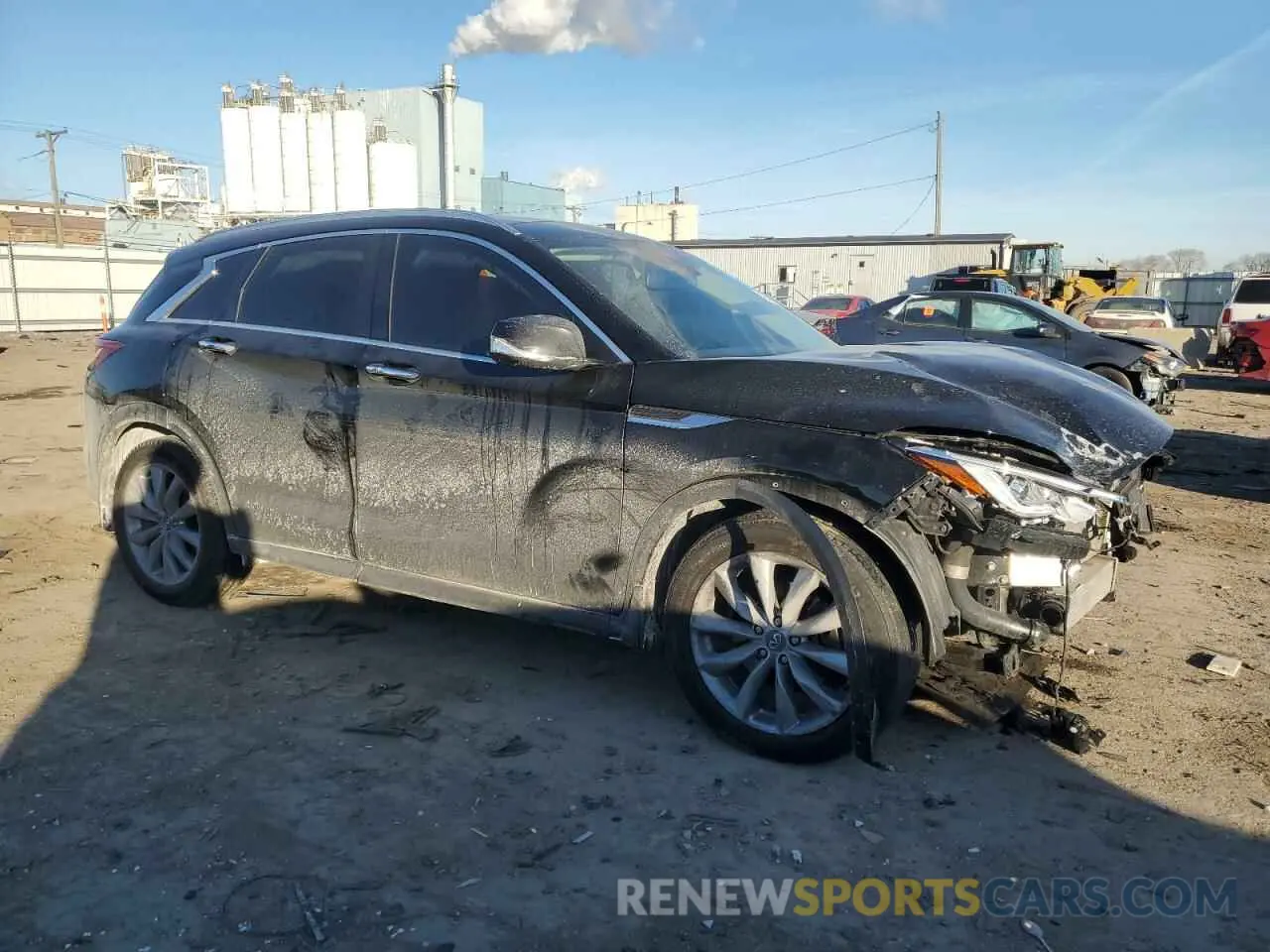 4 fotografías del automóvil dañado 3PCAJ5M36LF117347 INFINITI QX50 2020