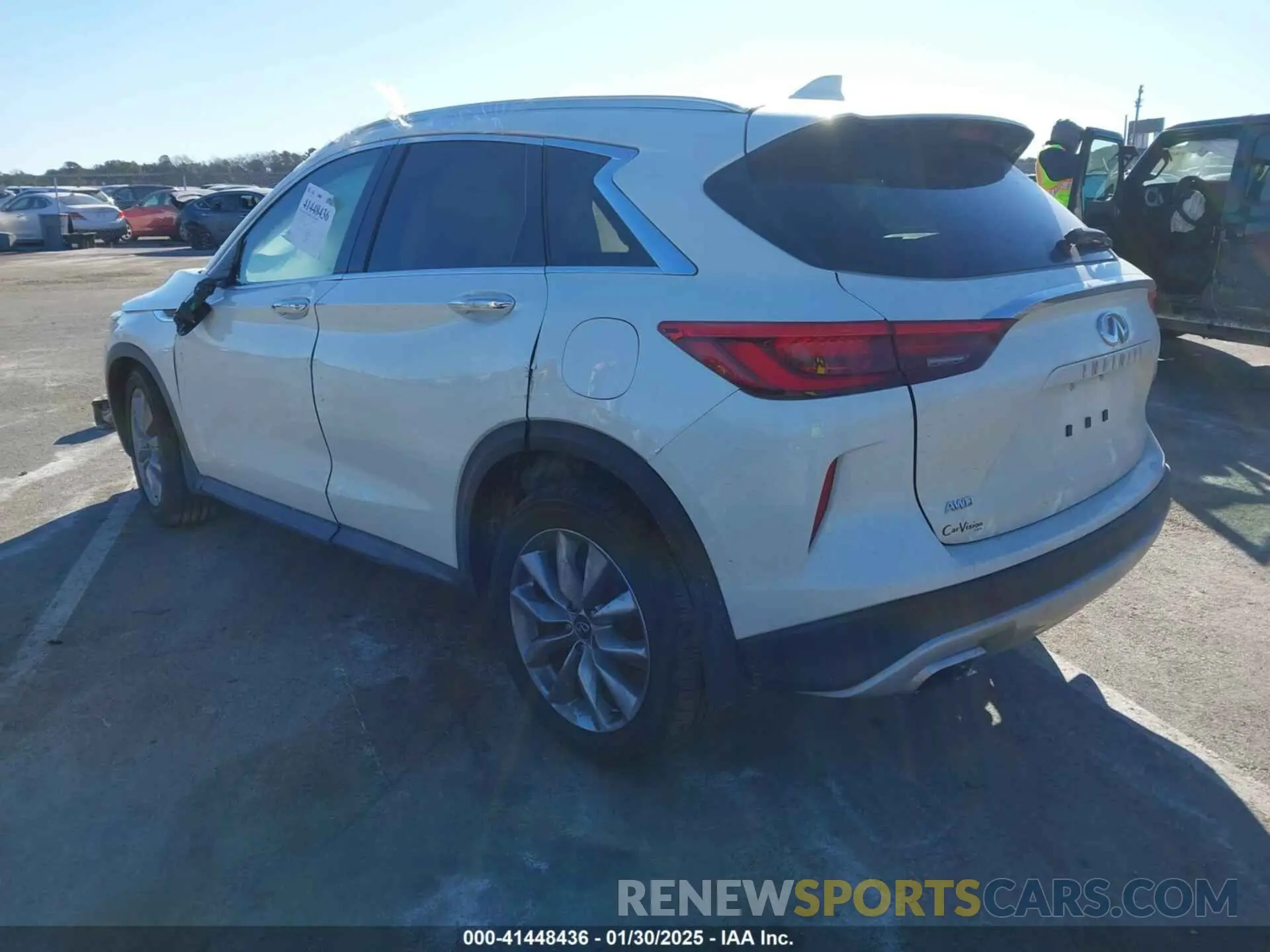 3 fotografías del automóvil dañado 3PCAJ5M37LF111864 INFINITI QX50 2020