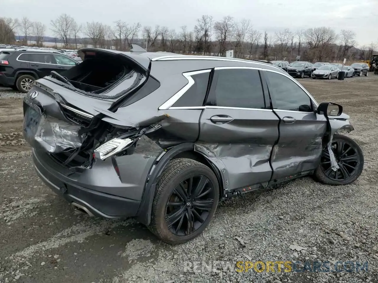 3 fotografías del automóvil dañado 3PCAJ5M39LF104740 INFINITI QX50 2020