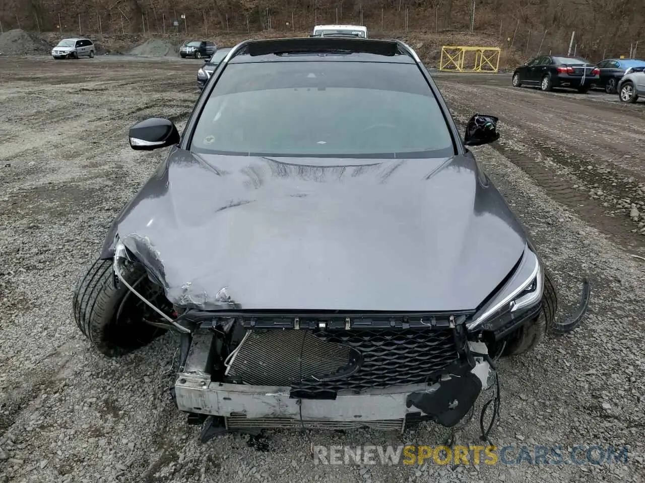5 fotografías del automóvil dañado 3PCAJ5M39LF104740 INFINITI QX50 2020