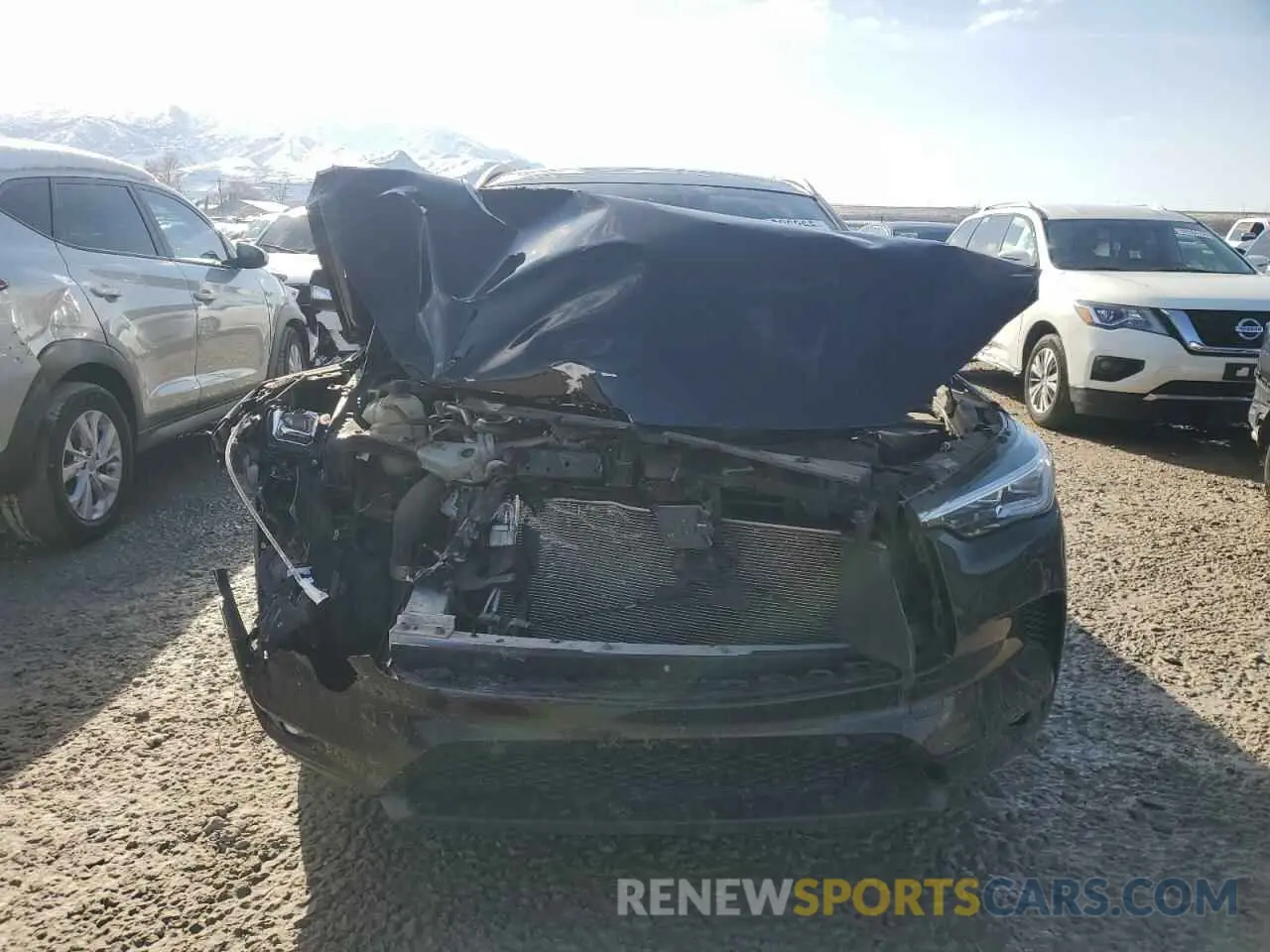 5 fotografías del automóvil dañado 3PCAJ5M39LF110294 INFINITI QX50 2020