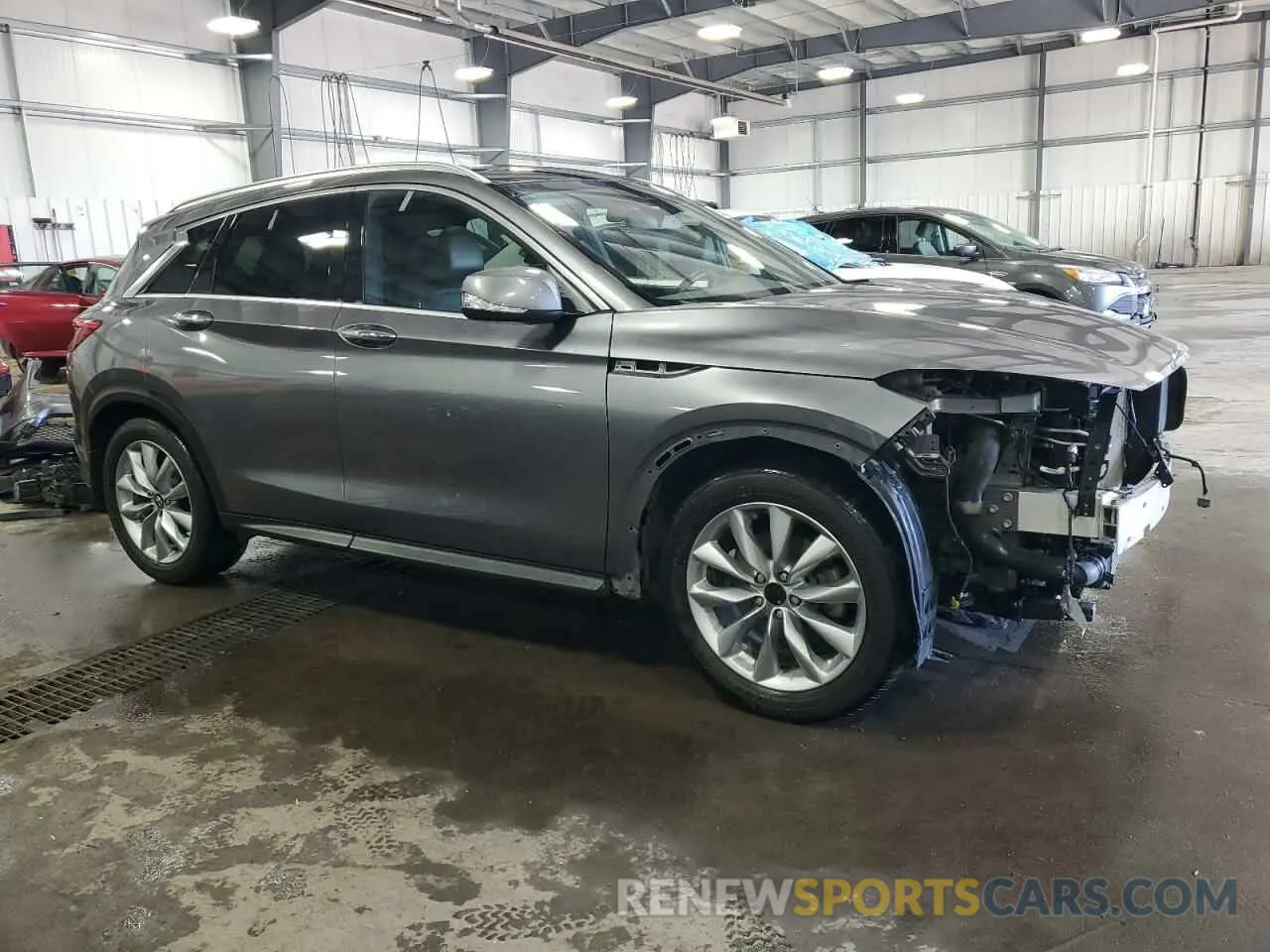 4 fotografías del automóvil dañado 3PCAJ5M3XLF101376 INFINITI QX50 2020