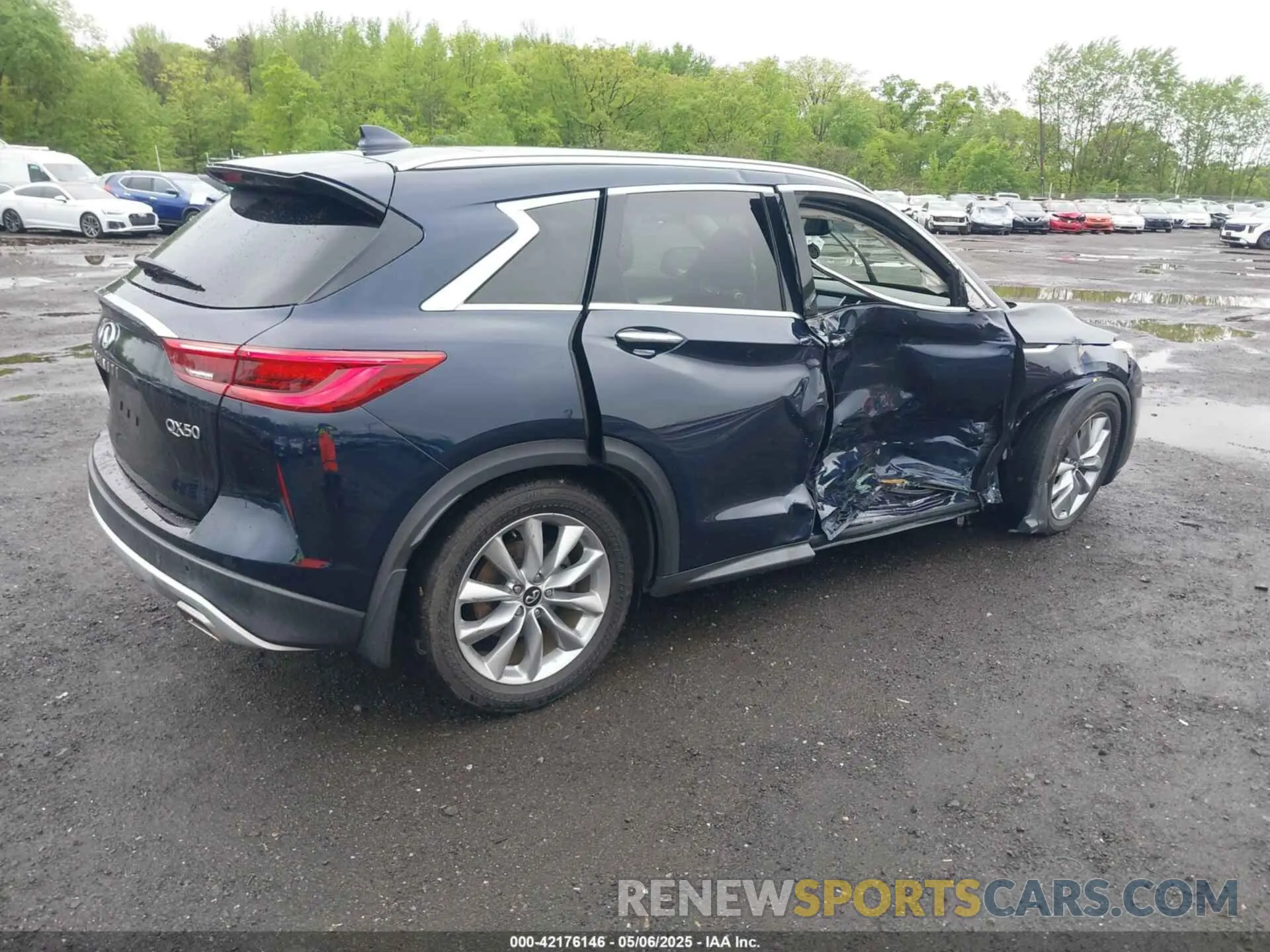 4 fotografías del automóvil dañado 3PCAJ5M3XLF107050 INFINITI QX50 2020