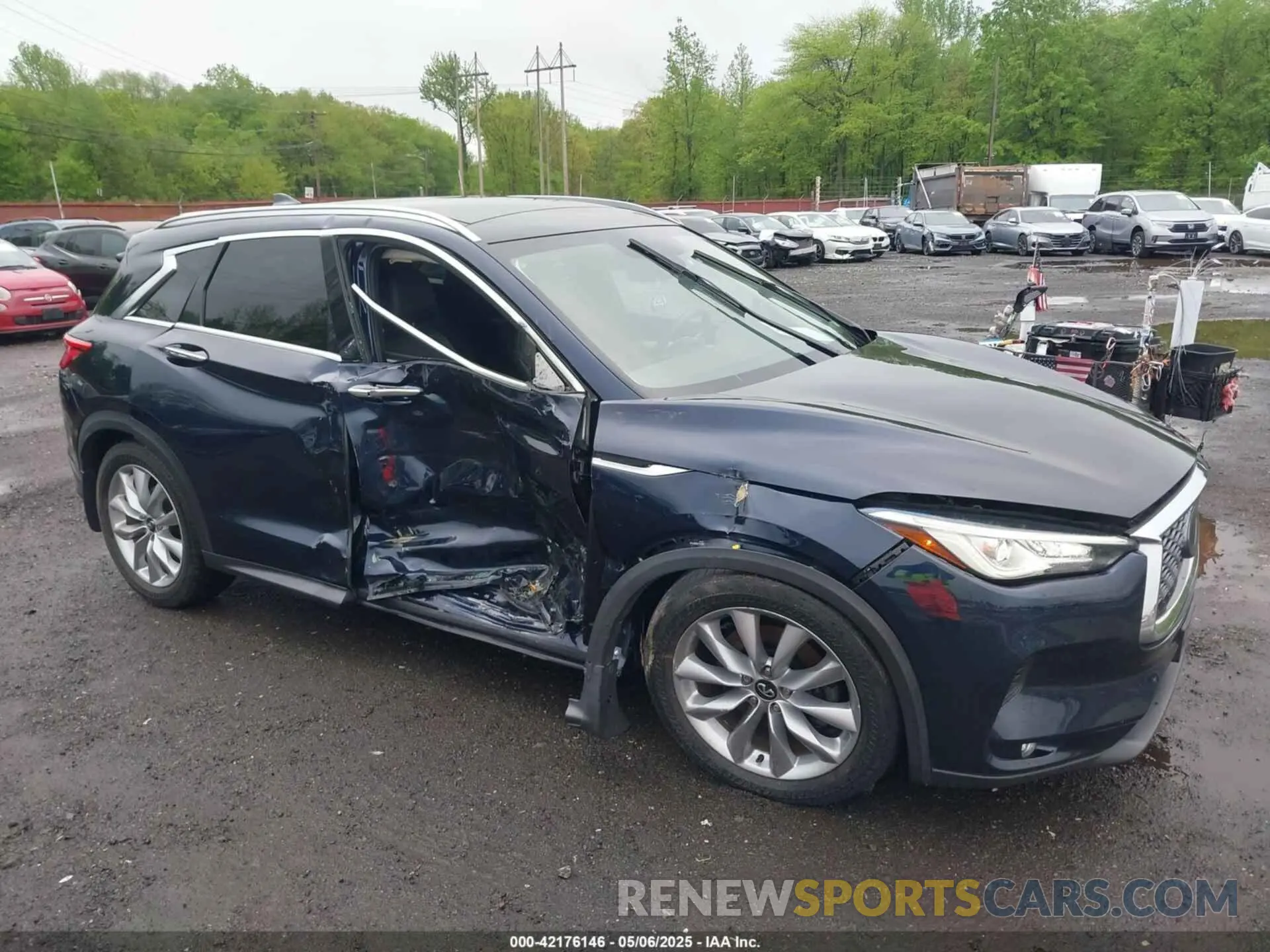 6 fotografías del automóvil dañado 3PCAJ5M3XLF107050 INFINITI QX50 2020